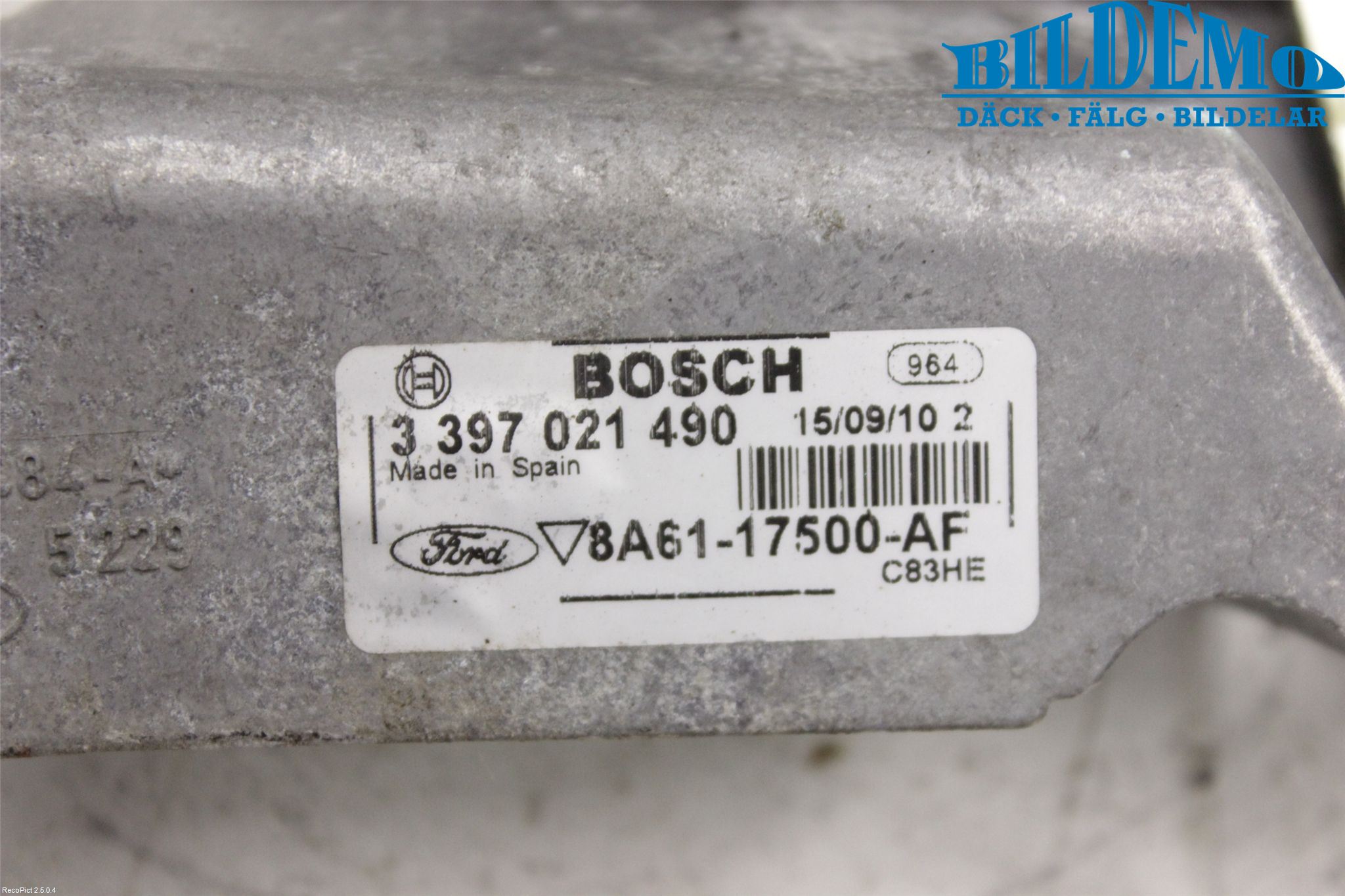 Ford FIESTA 09-12 Viskeroverføring Frontrute