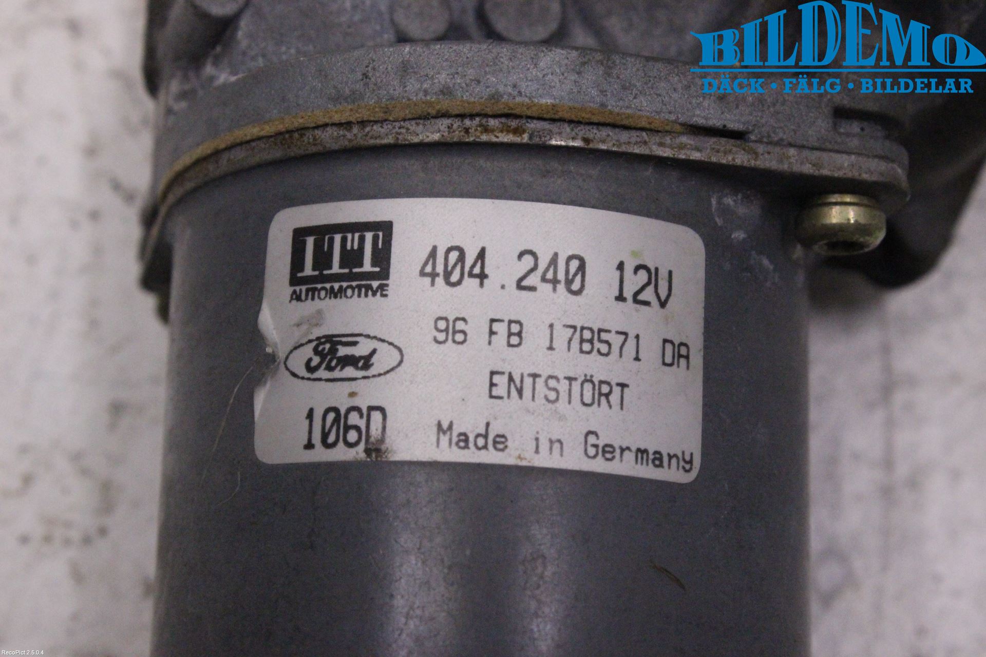 Ford FIESTA     96-99 Viskermotor Frontrute