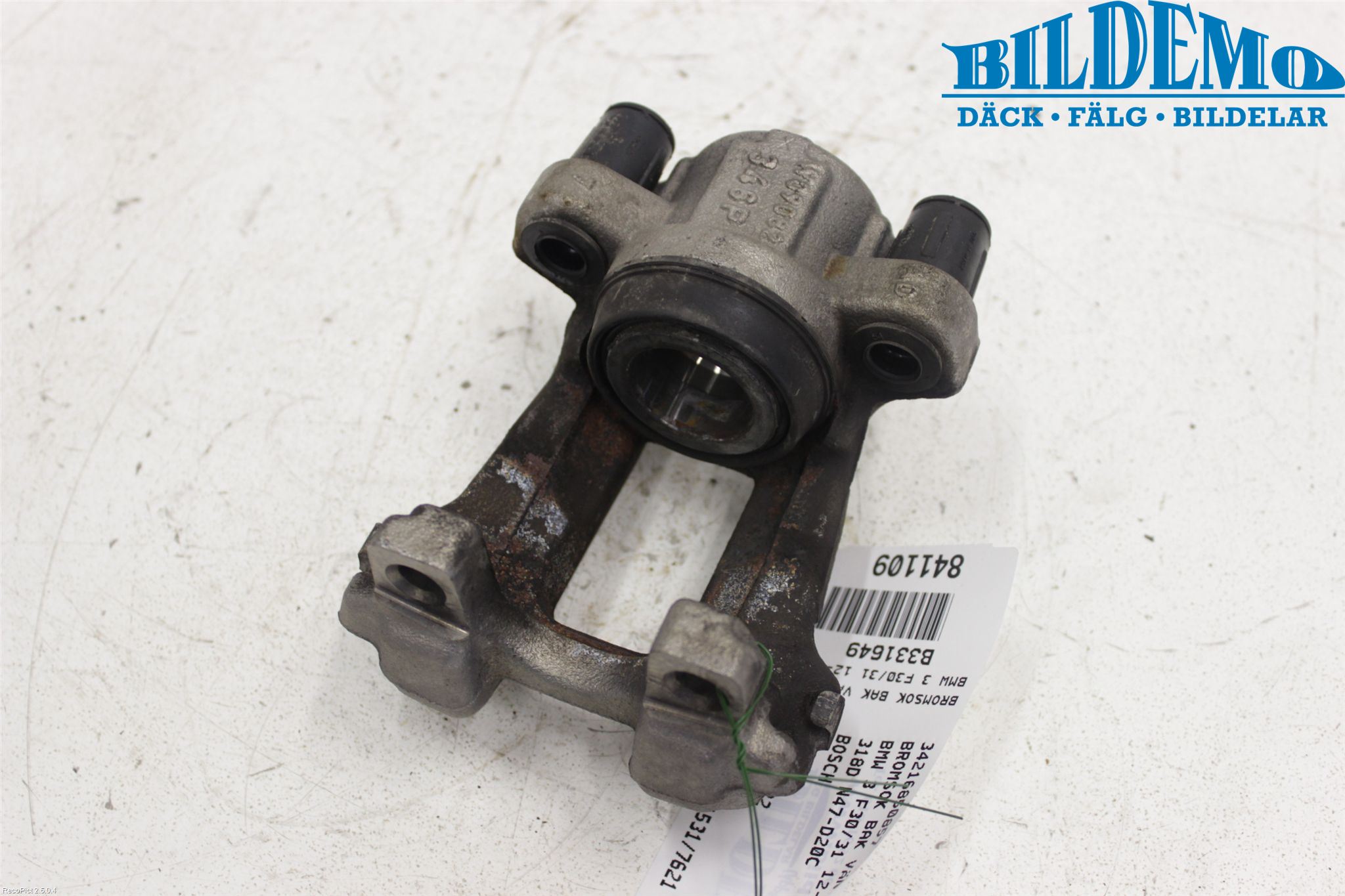 BMW 3 F30/F31/F80 12-19 Bremsecaliper Bak Venstre