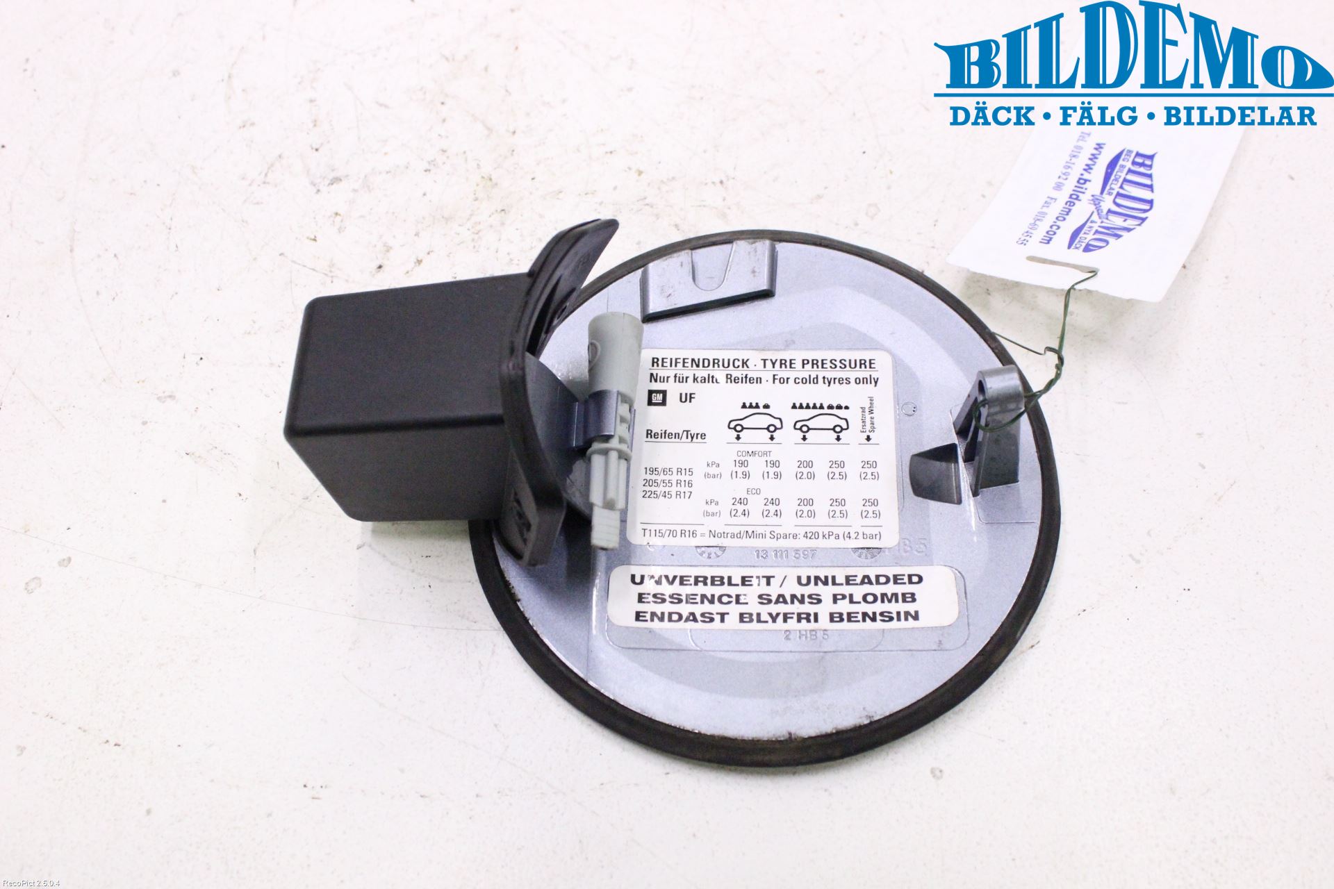 Opel ASTRA H 04-12 Drivstoff Tankluke