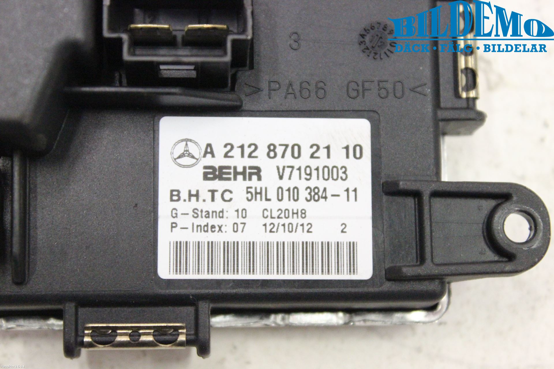 Mercedes-Benz MB E-KLASS (W212) 09-16 Varmeapparat Viftemotstand
