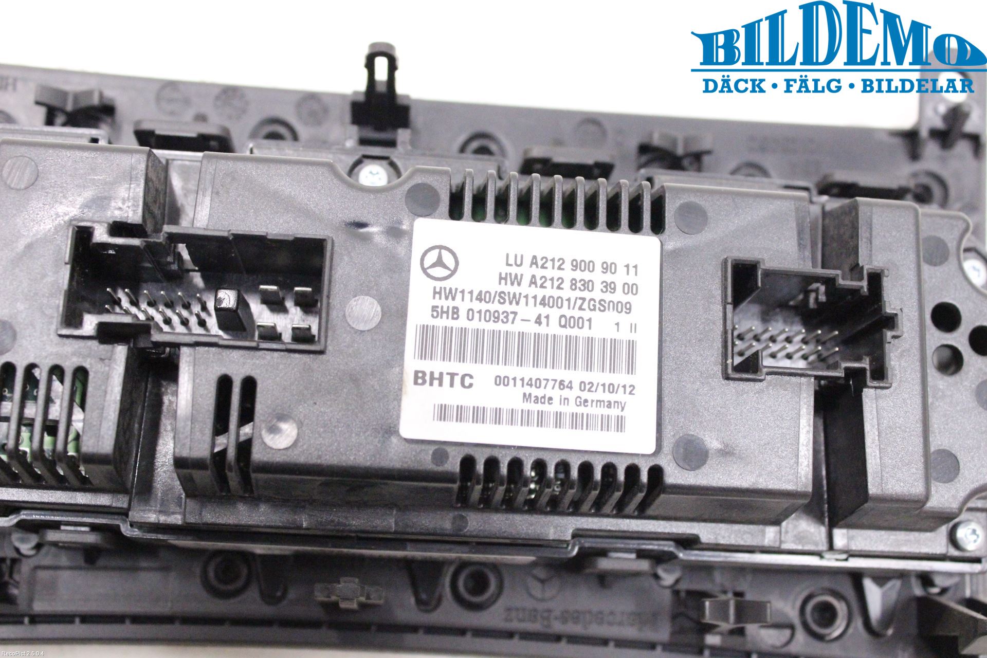 Mercedes-Benz MB E-KLASS (W212) 09-16 Varme Ac Betjening-Display