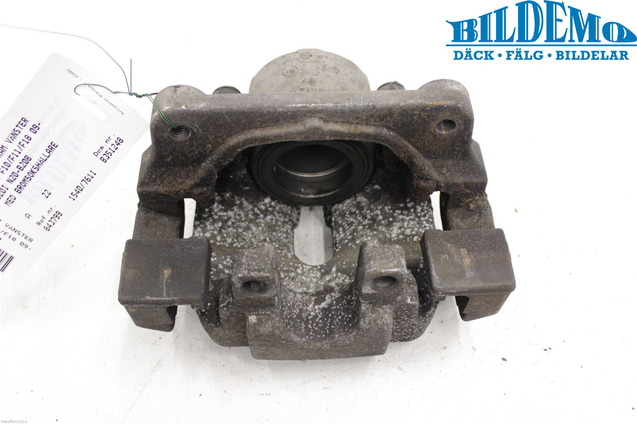BMW 5 F10/F11/F18 09-17 Bremsecaliper Foran Venstre