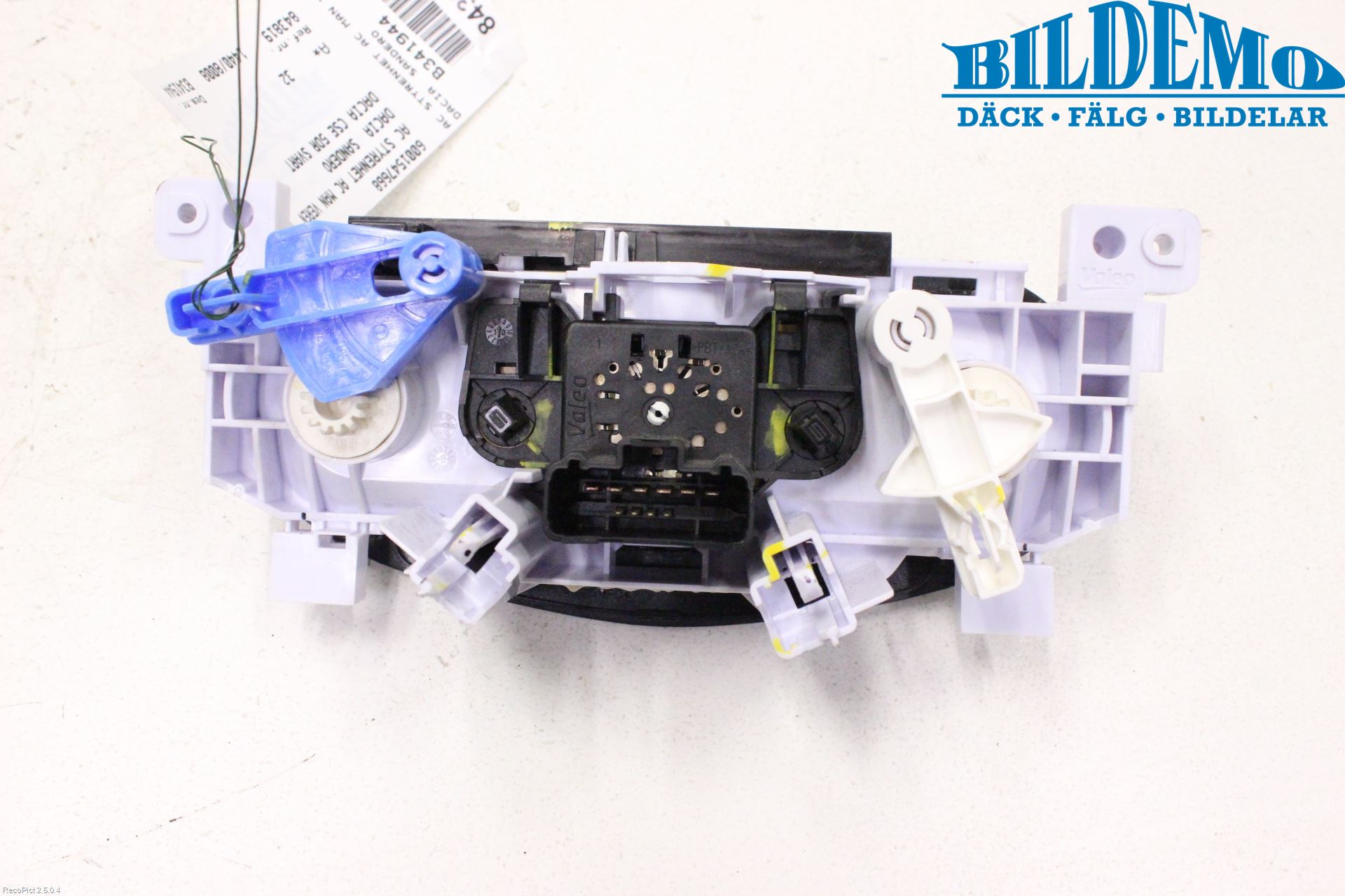 Dacia SANDERO 09-13 Varme Ac Betjening-Display