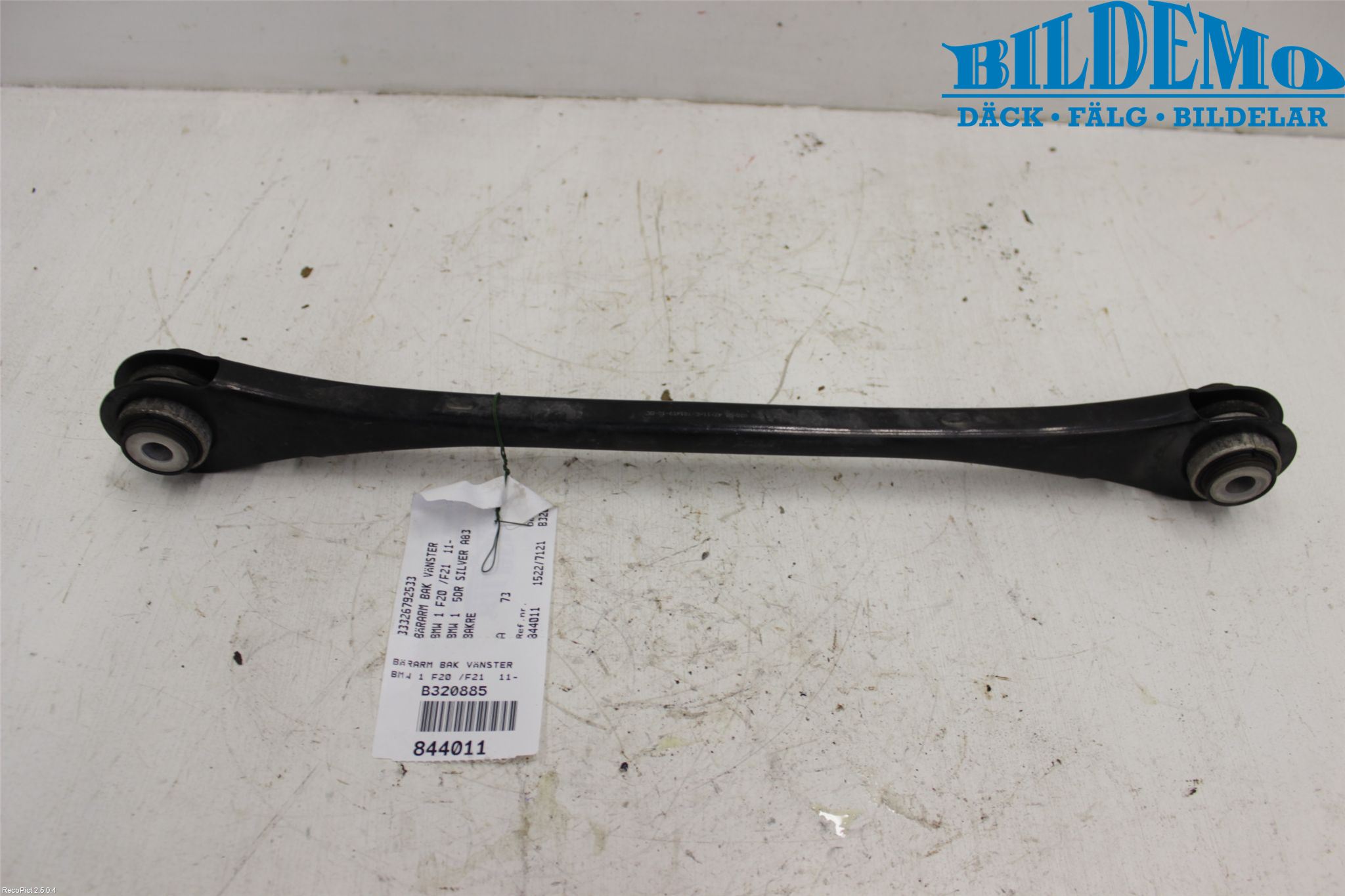 BMW 1 F20/F21 11-19 Bærearm Bak Venstre