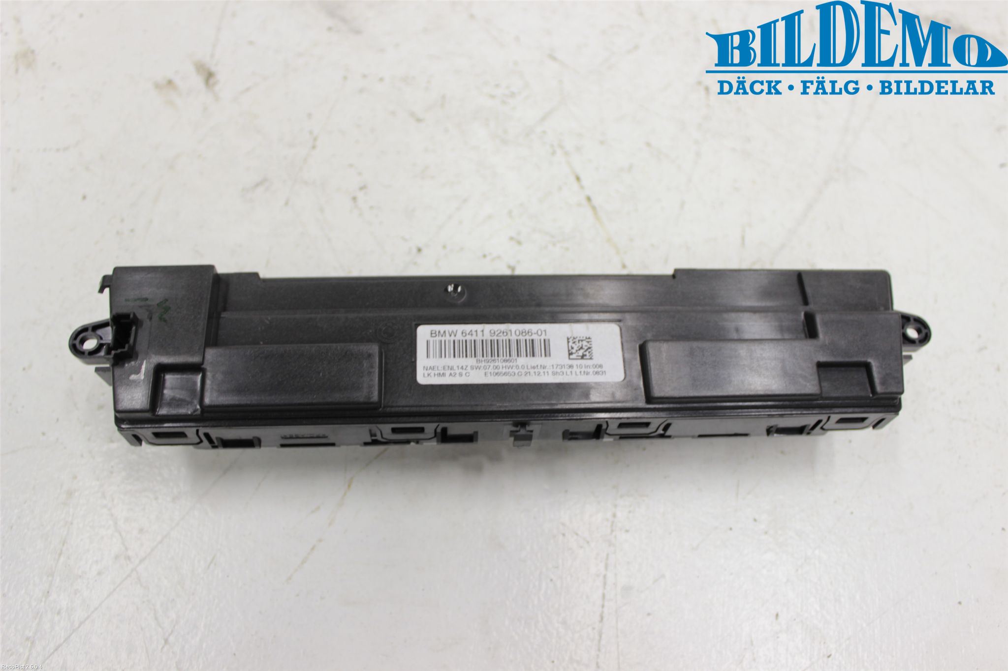 BMW 1 F20/F21 11-19 Varme Ac Betjening-Display