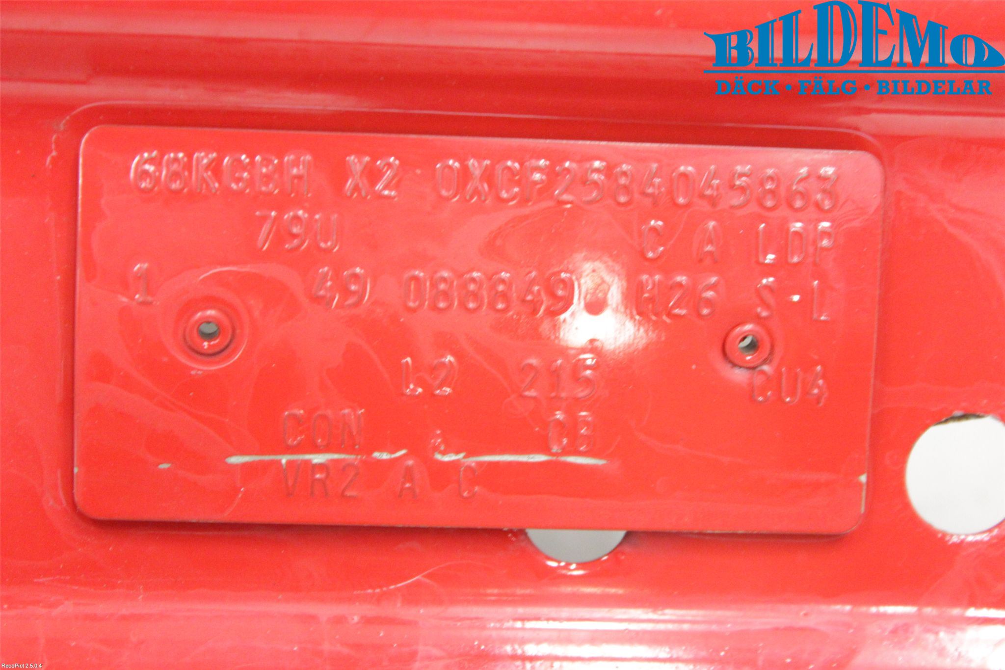 Opel COMBO 02-12 Frontplate