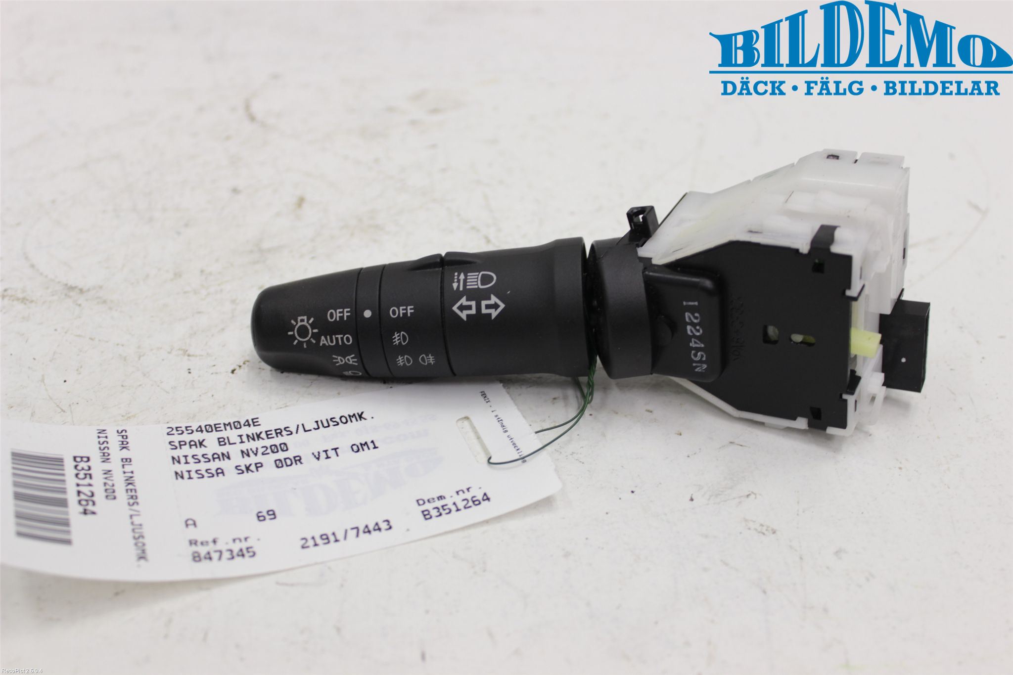 Nissan NV200/NV200 COMBI Bryter Ratt Blinklys - Lys