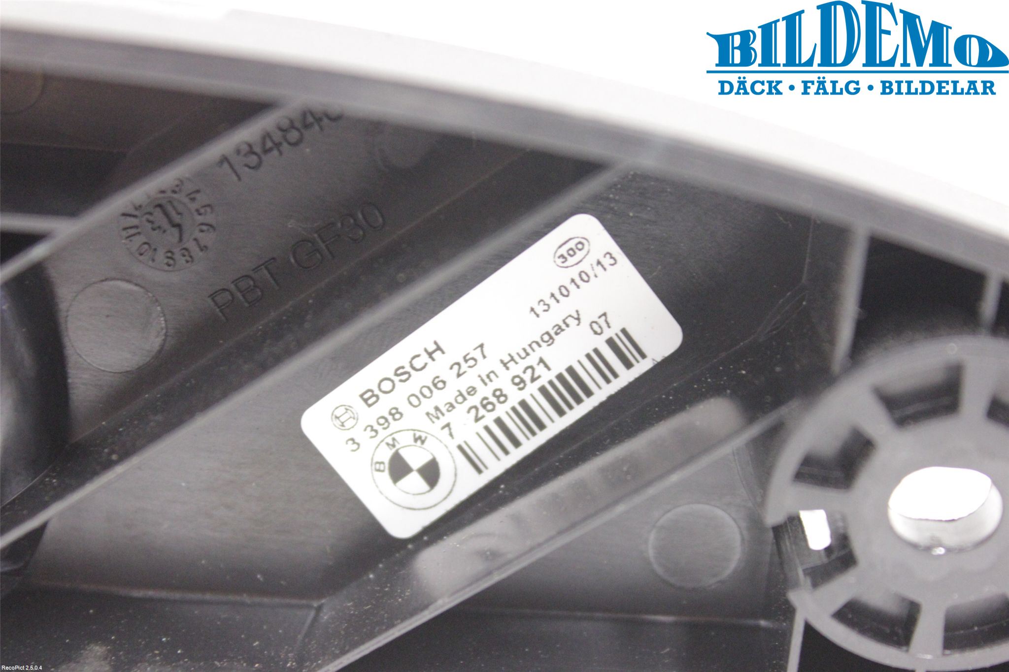 BMW 3 F30/F31/F80 12-19 Viskeroverføring Bakrute