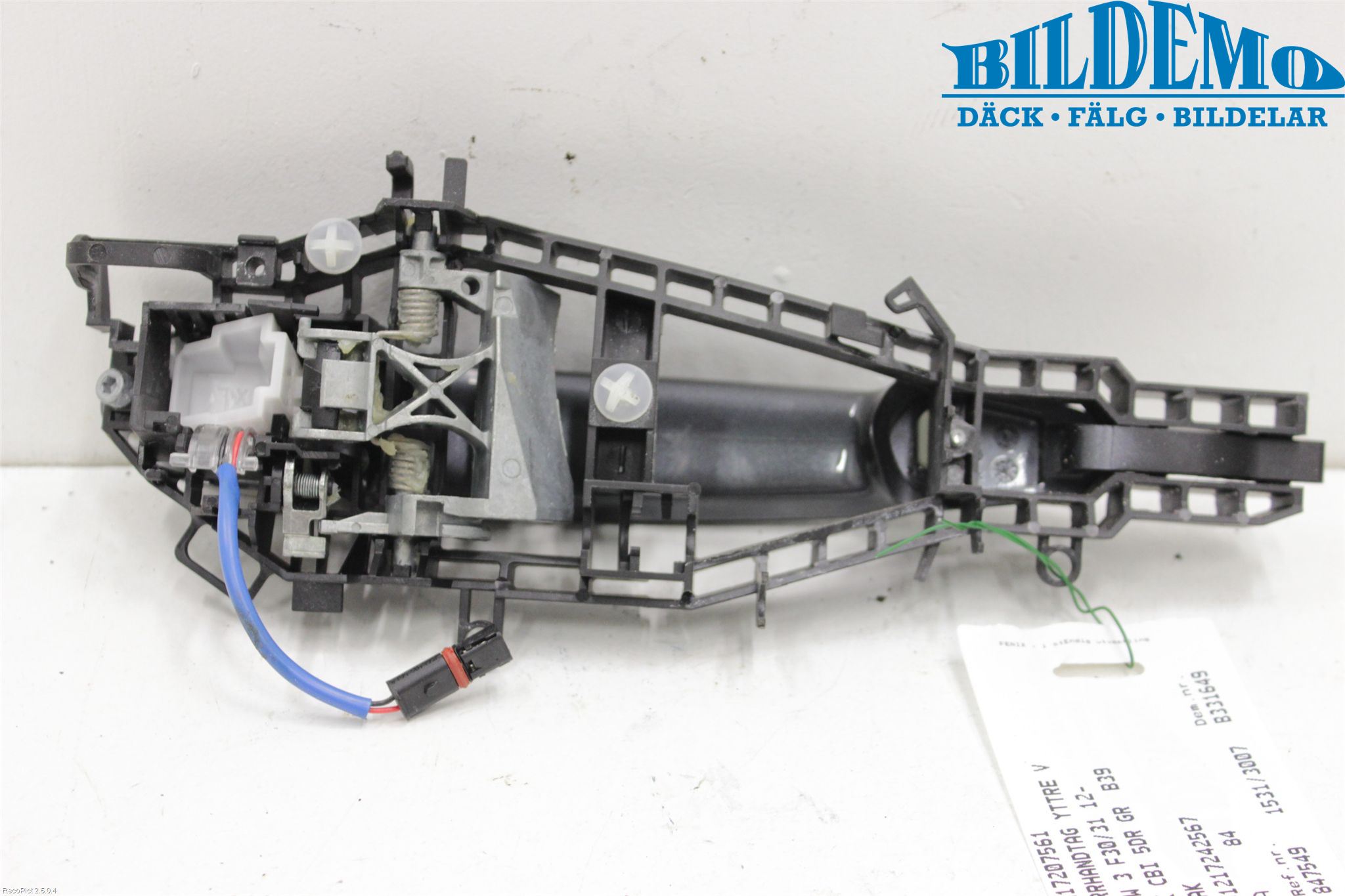 BMW 3 F30/F31/F80 12-19 Dørhandtak Ytre Venstre