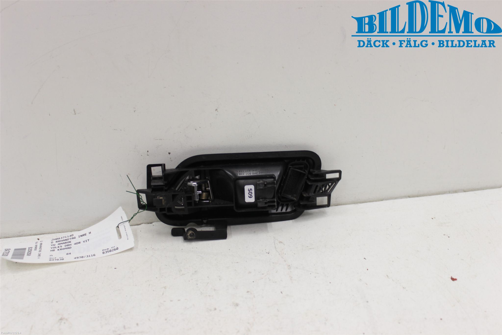 Volkswagen VW AMAROK 2H 10-22 Innr Dørhandtak H Indre