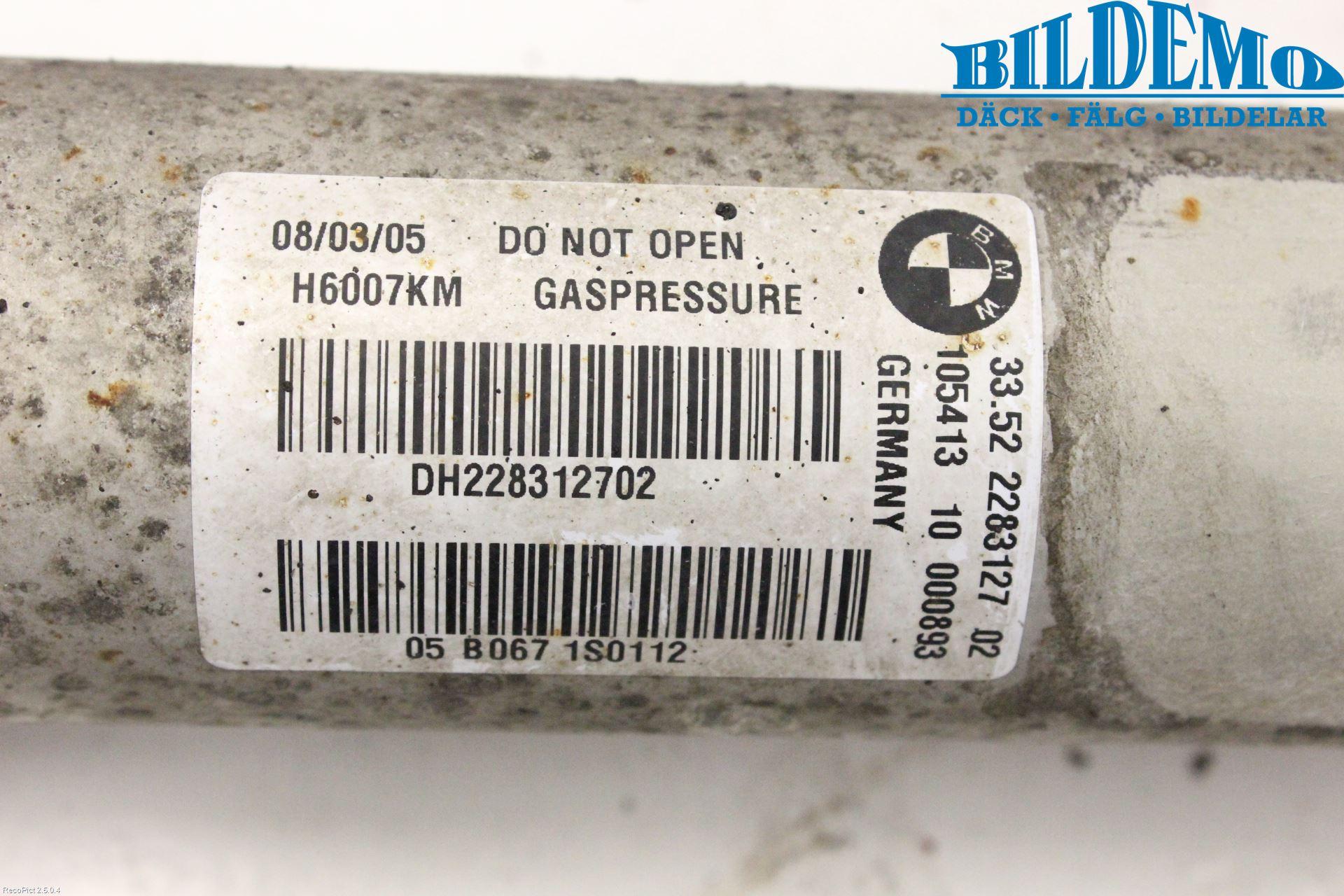 BMW 5 E60/61 Sed/Tou 02-10 Fjærbein Bak Venstre