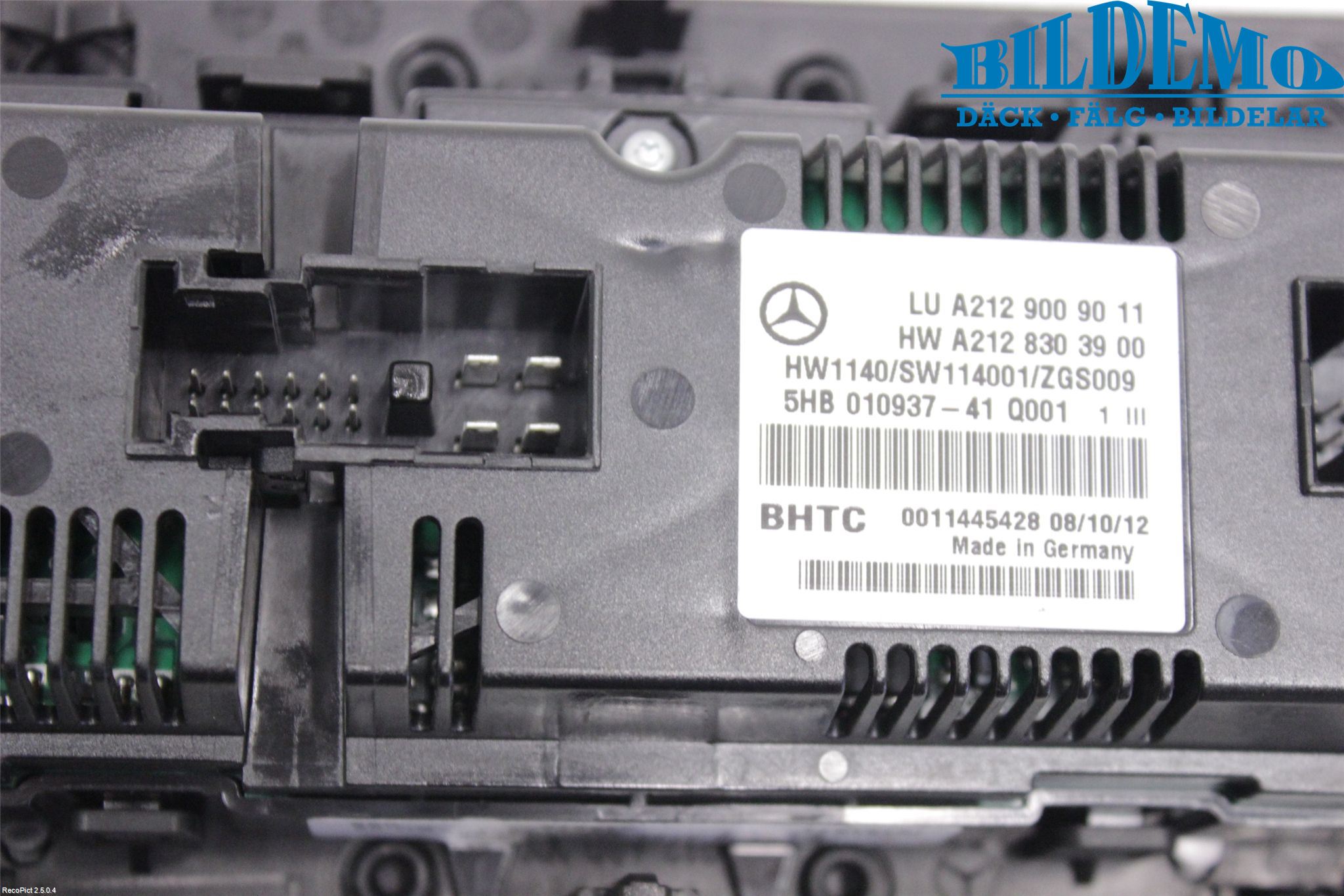 Mercedes-Benz MB E-KLASS (W212) 09-16 Varme Ac Betjening-Display