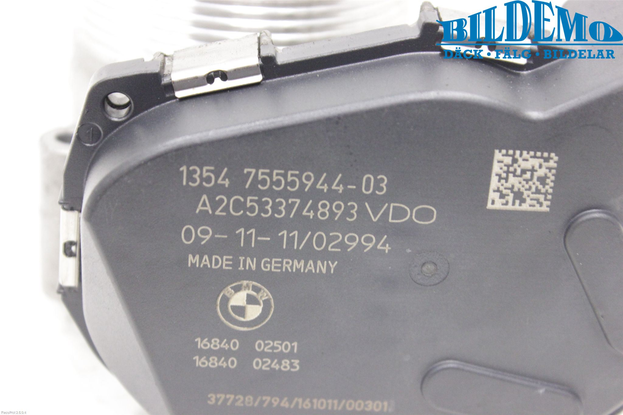 BMW 5 F10/F11/F18 09-17 Inns Spjeldhus
