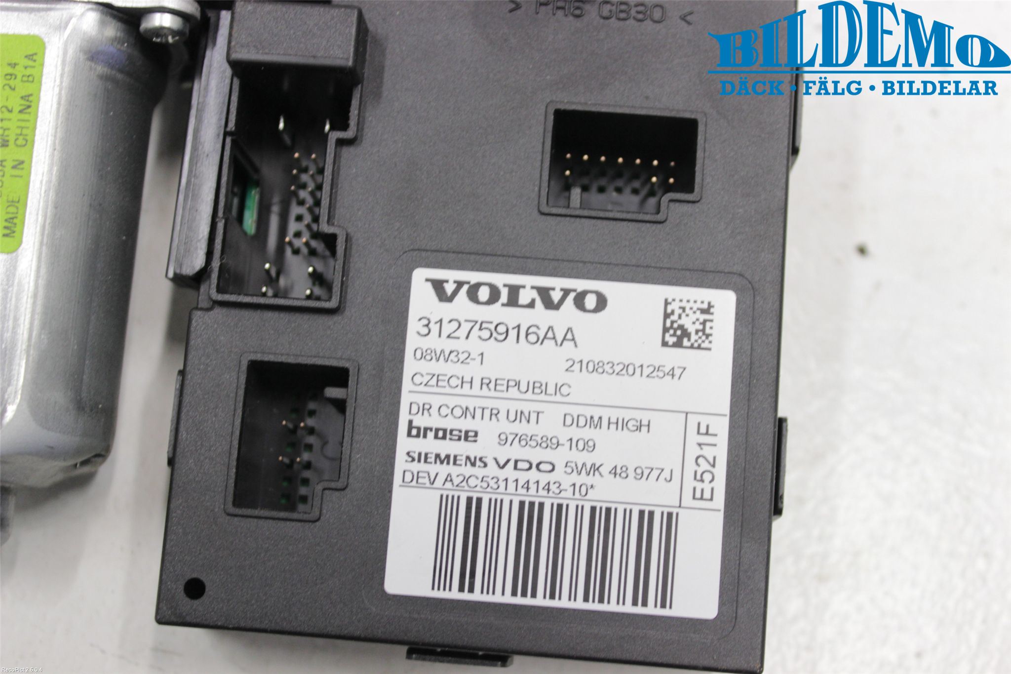Volvo V50 08-12 Vindusheismotor