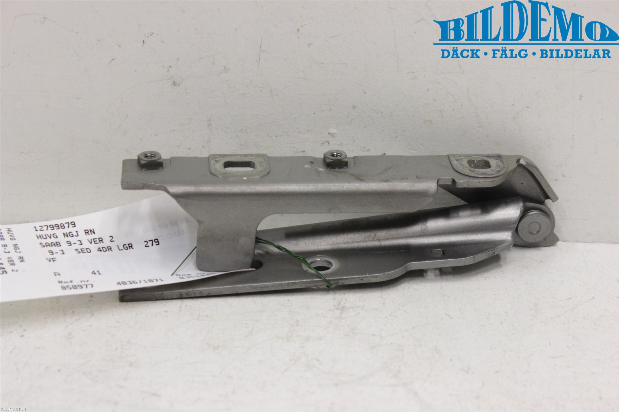 Saab 9-3 VER 2 Panser Hengsel - Hengsler