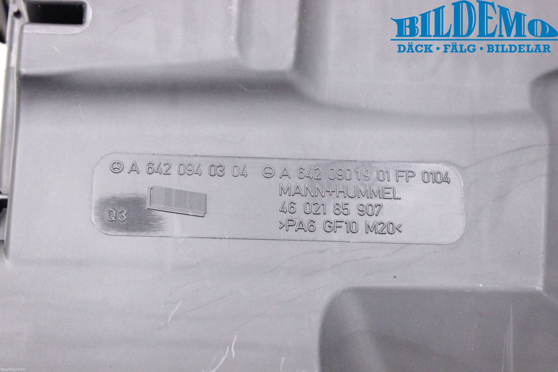 Mercedes-Benz MB GLK-KLASS (X204) 08-16 Luftfilter Boks