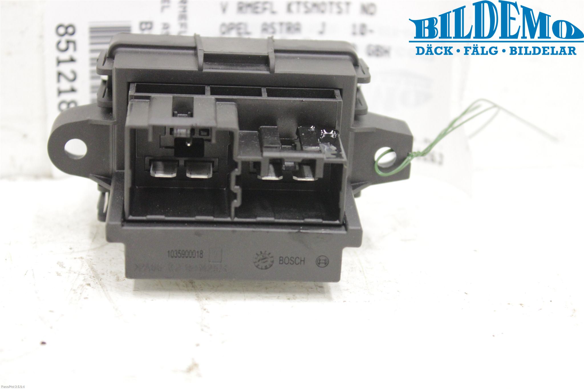 Opel ASTRA J 10-15 Varmeapparat Viftemotstand