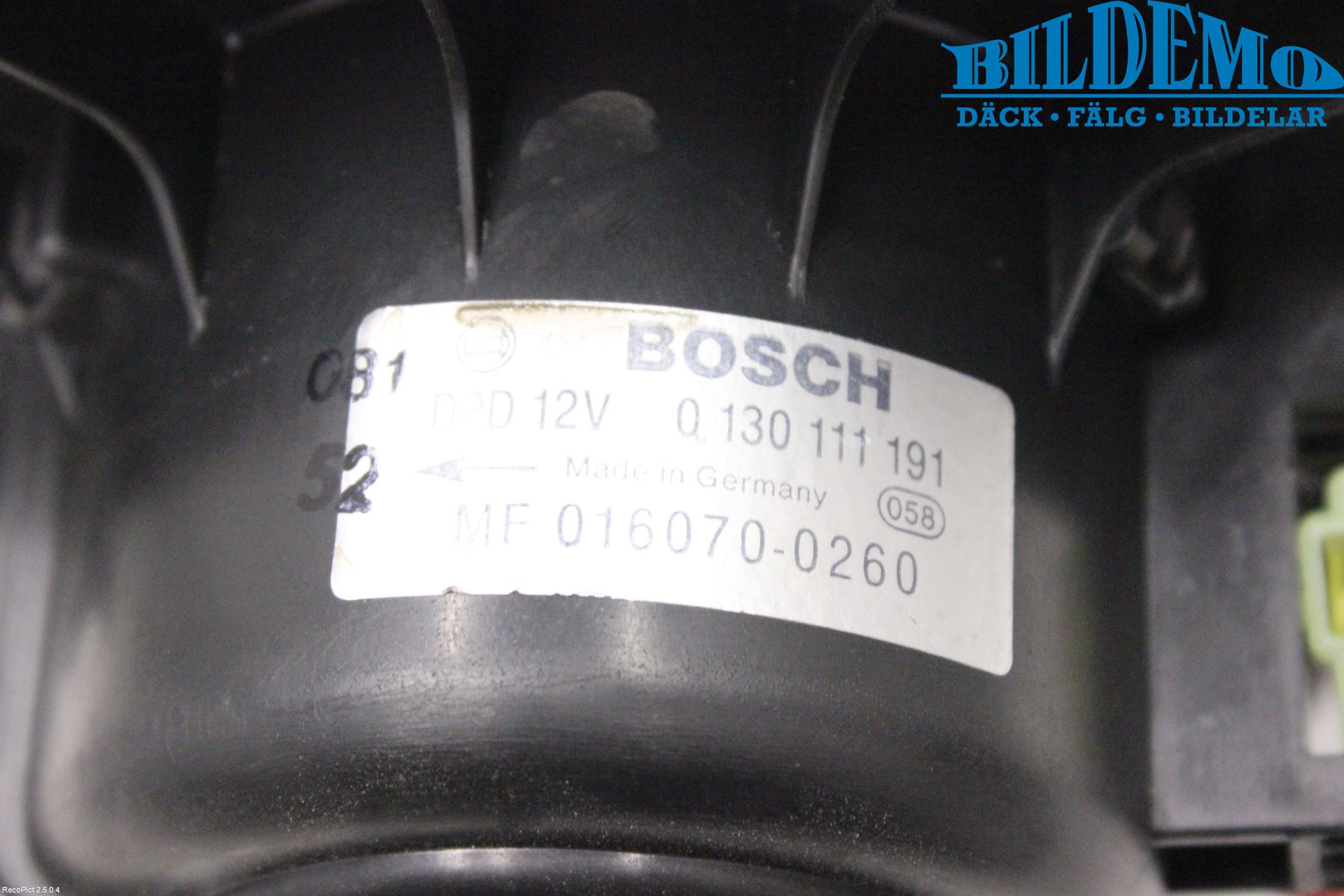 Volvo S40/V40    96-04 Varmeapparat Viftemotor
