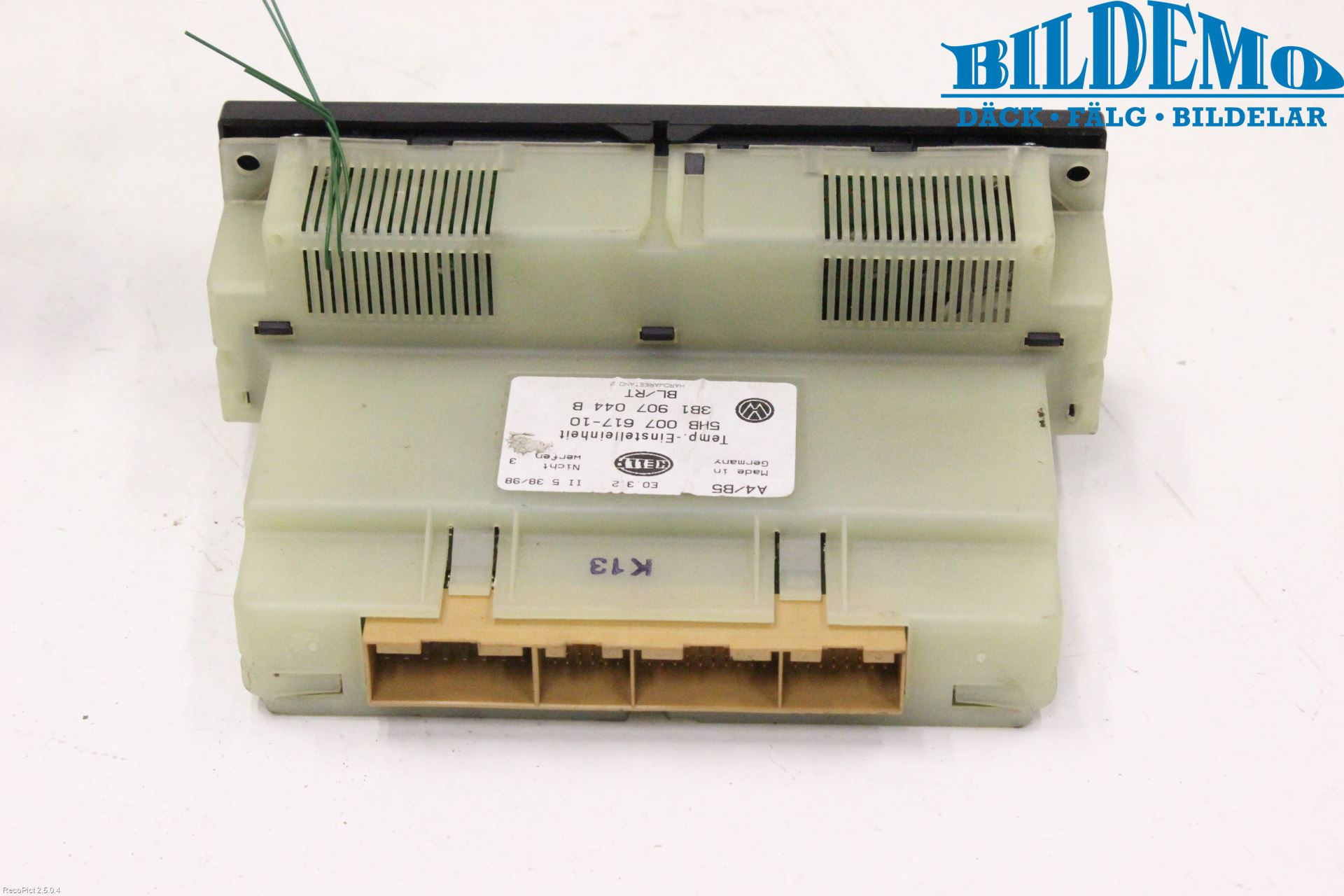 Volkswagen VW PASSAT 97-00 Varme Ac Betjening-Display