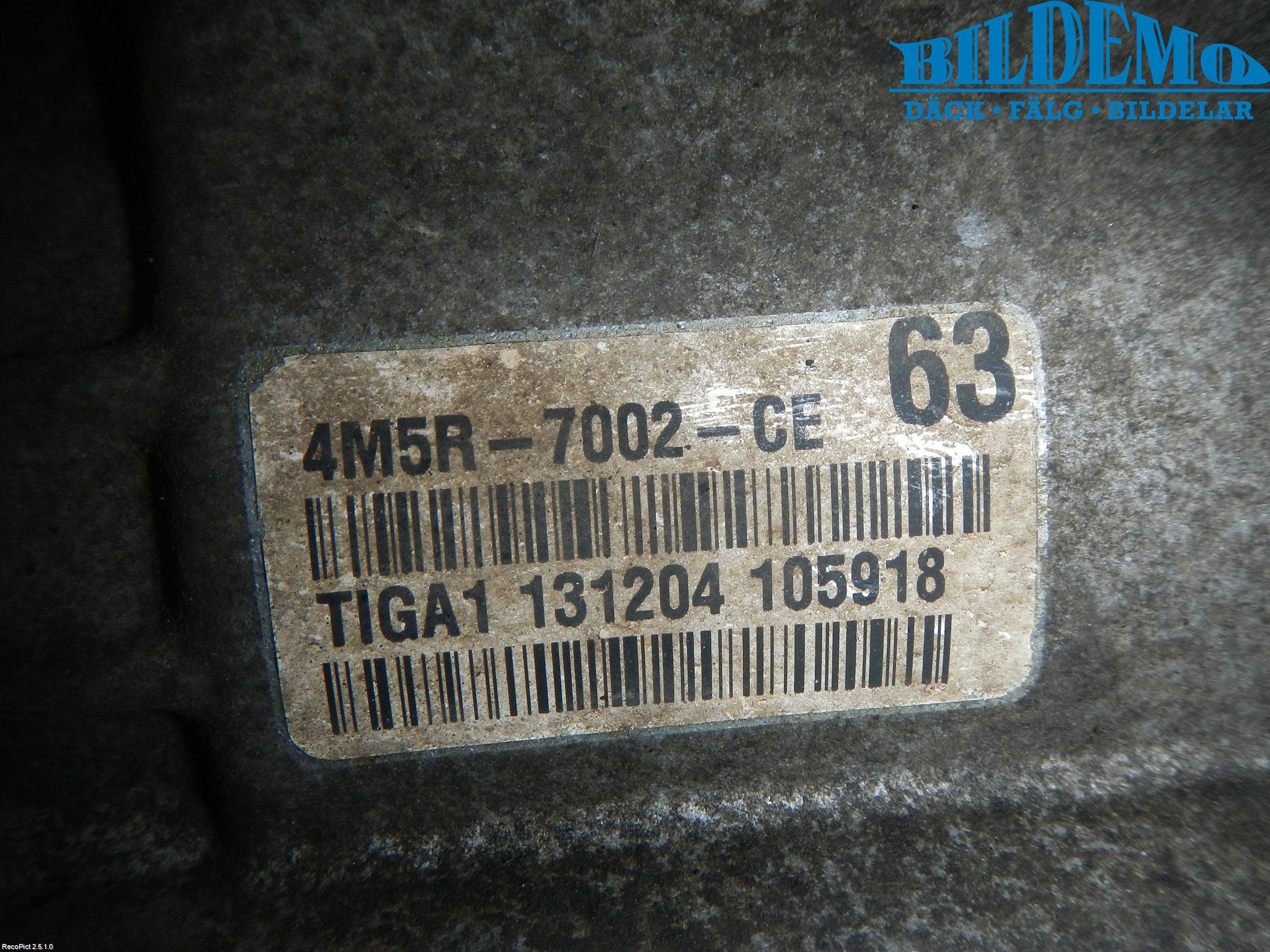Volvo V50 04-07 Gearkasse 6 Trinn