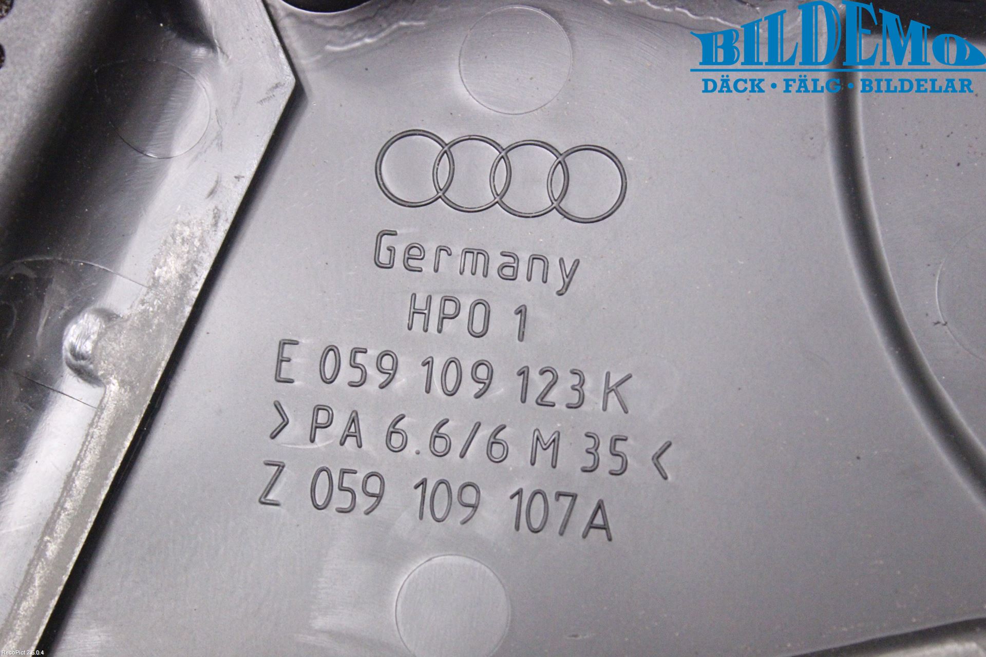 Audi A4/S4 01-05 Motor Deksel Over Motor
