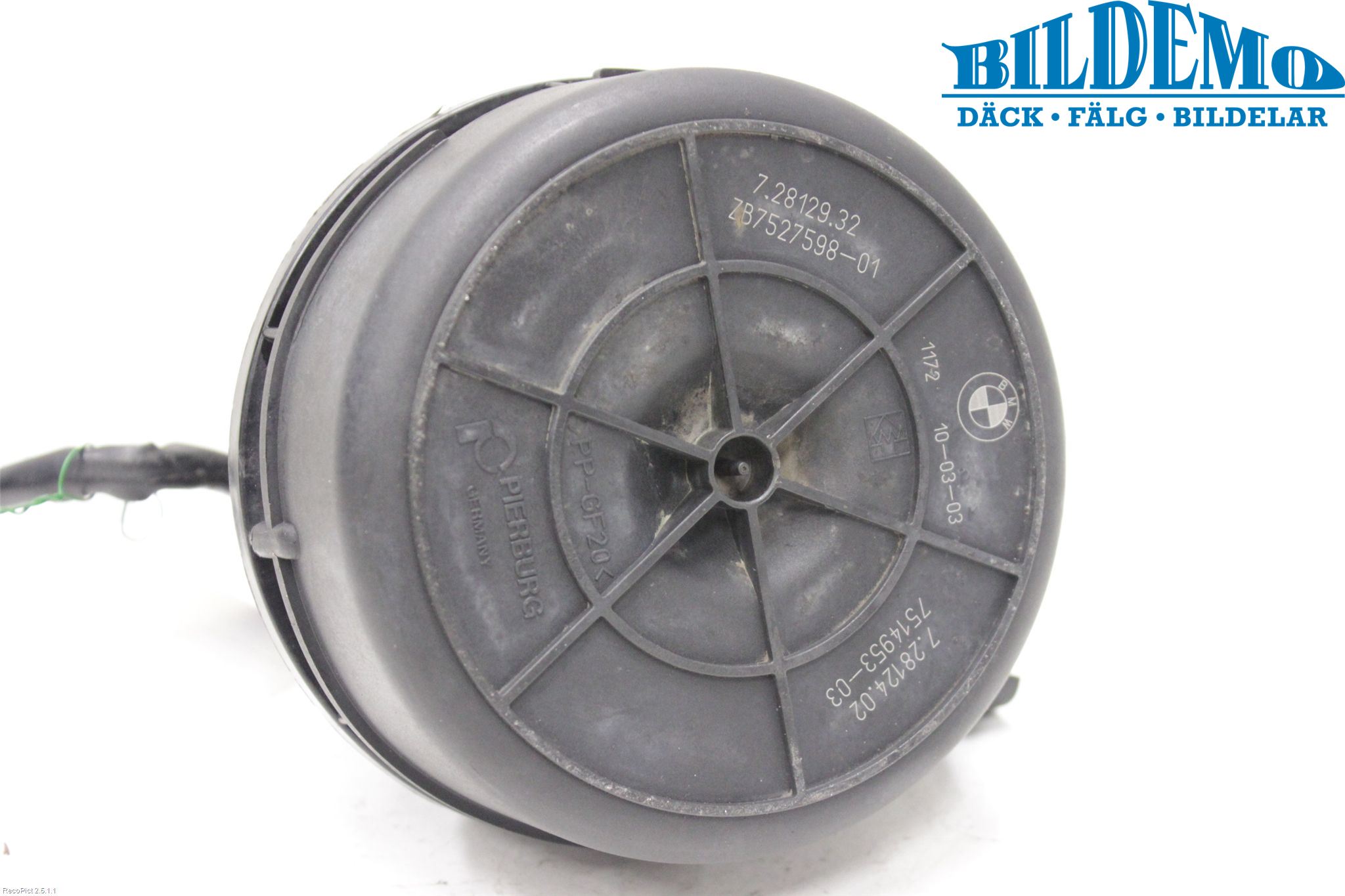 BMW 5 E60/61 Sed/Tou 02-10 Luftpumpe - Eksosrensing
