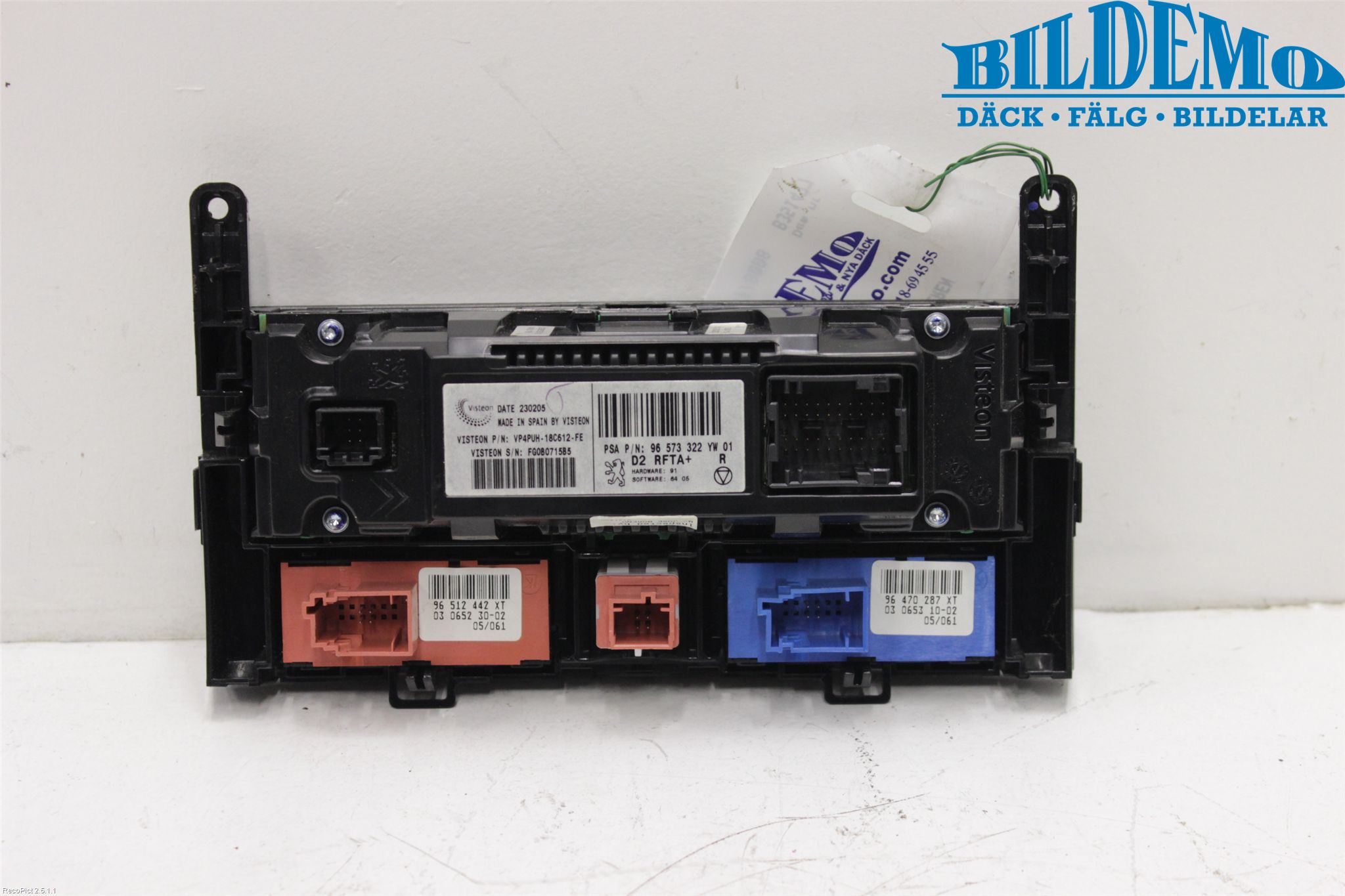 Peugeot 407 Varme Ac Betjening-Display