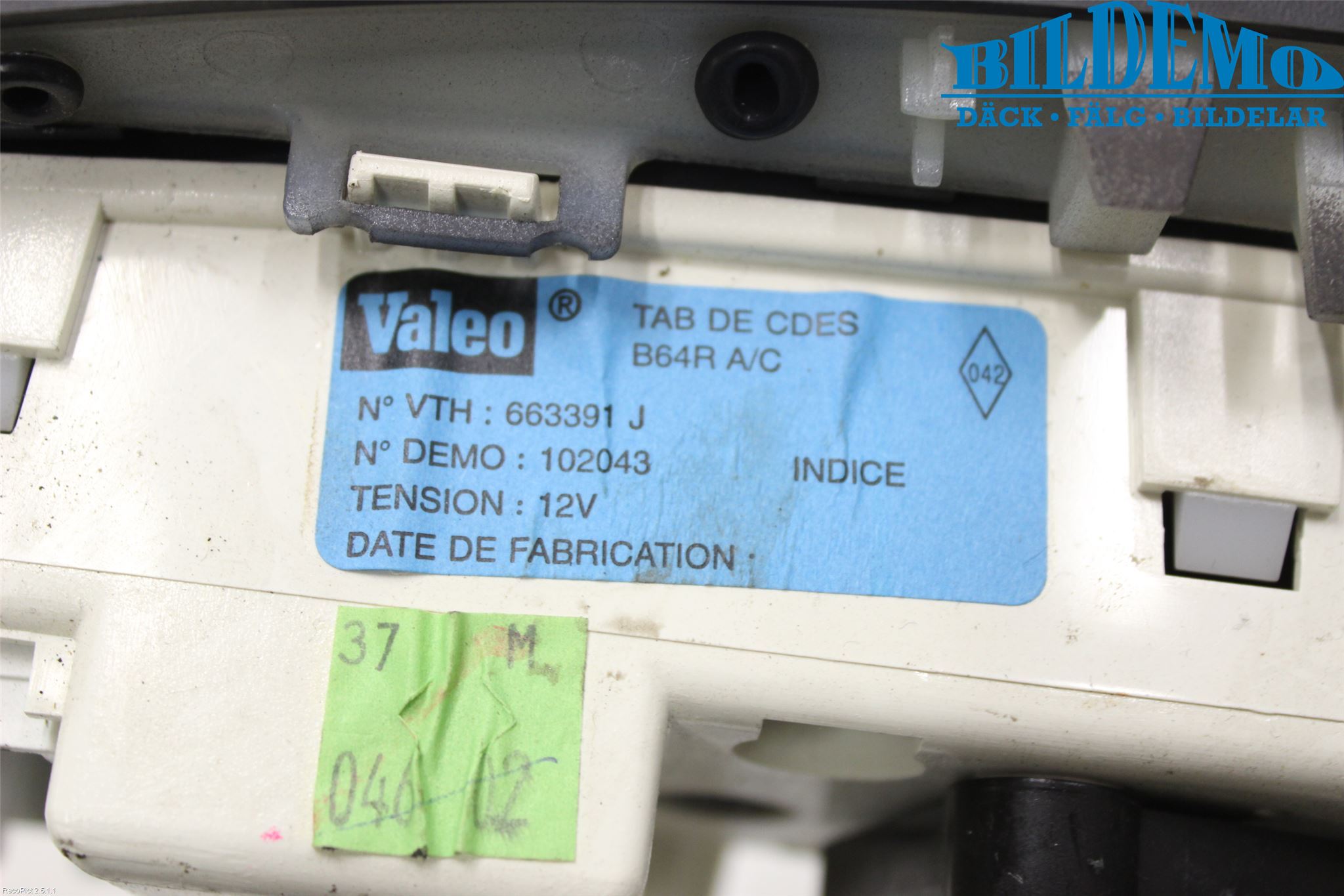 Renault MÉGANE I  99-03 Varme Ac Betjening-Display