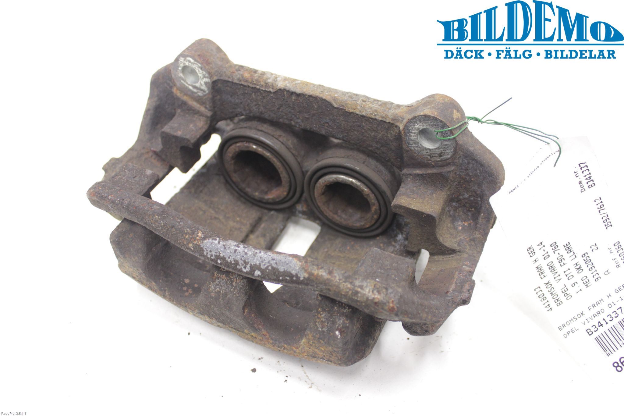 Opel VIVARO 01-14 Bremsecaliper Foran Høyre