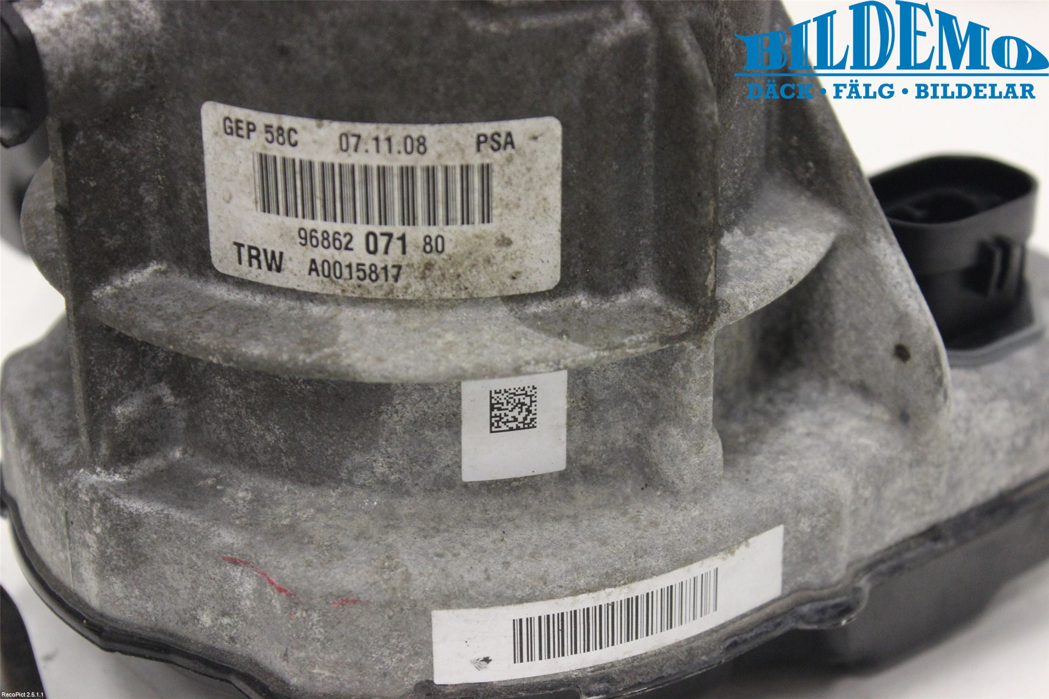 Peugeot 308 08-13 Servostyring Eletrisk Pumpe