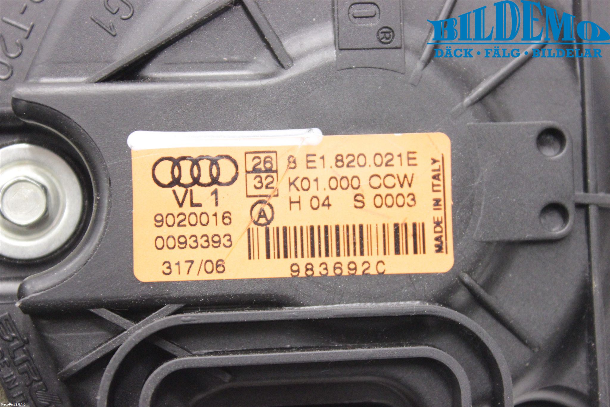 Audi A4/S4 05-07 Varmeapparat Viftemotor