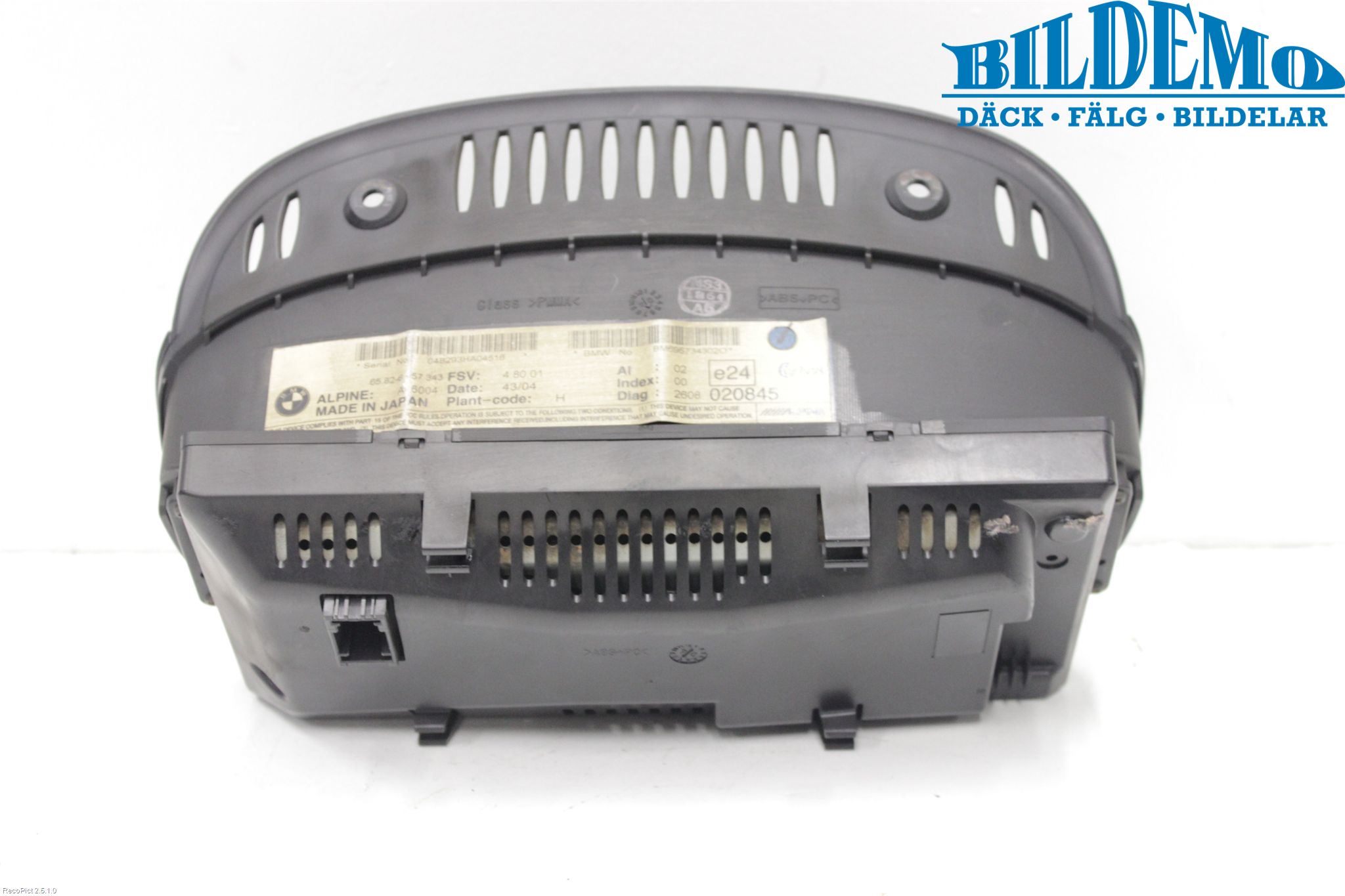 BMW 6 E63/64    02-10 Instr Skjerm Dvd-Gps-Ac-Tlf