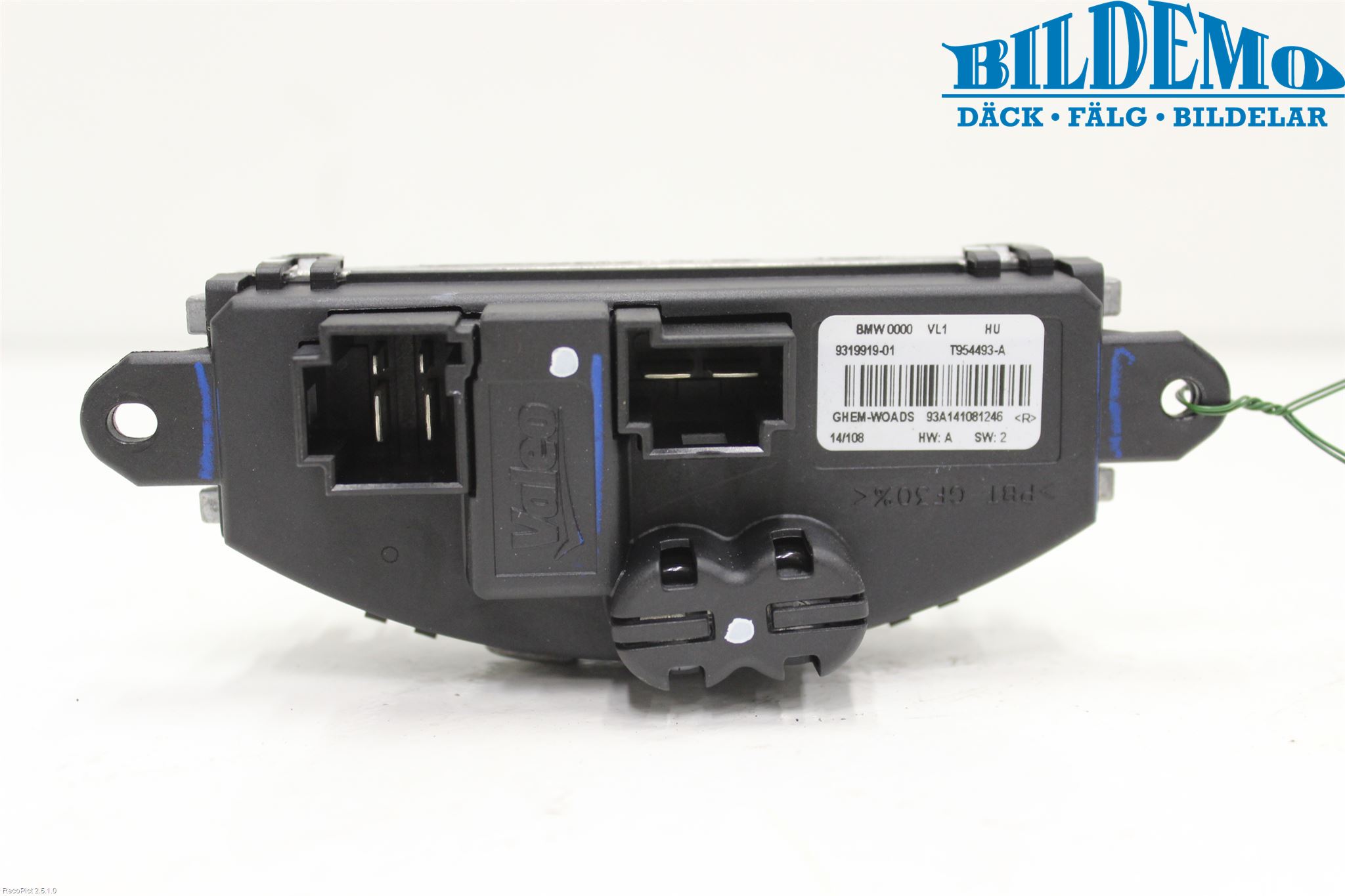 BMW 2 F22/F23/F87 Coupé/Cab 13-21 Varmeapparat Viftemotstand