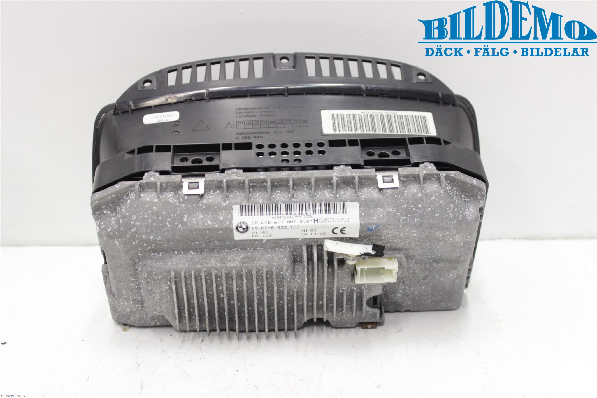 BMW 7 E65/66    00-08 Instr Skjerm Dvd-Gps-Ac-Tlf