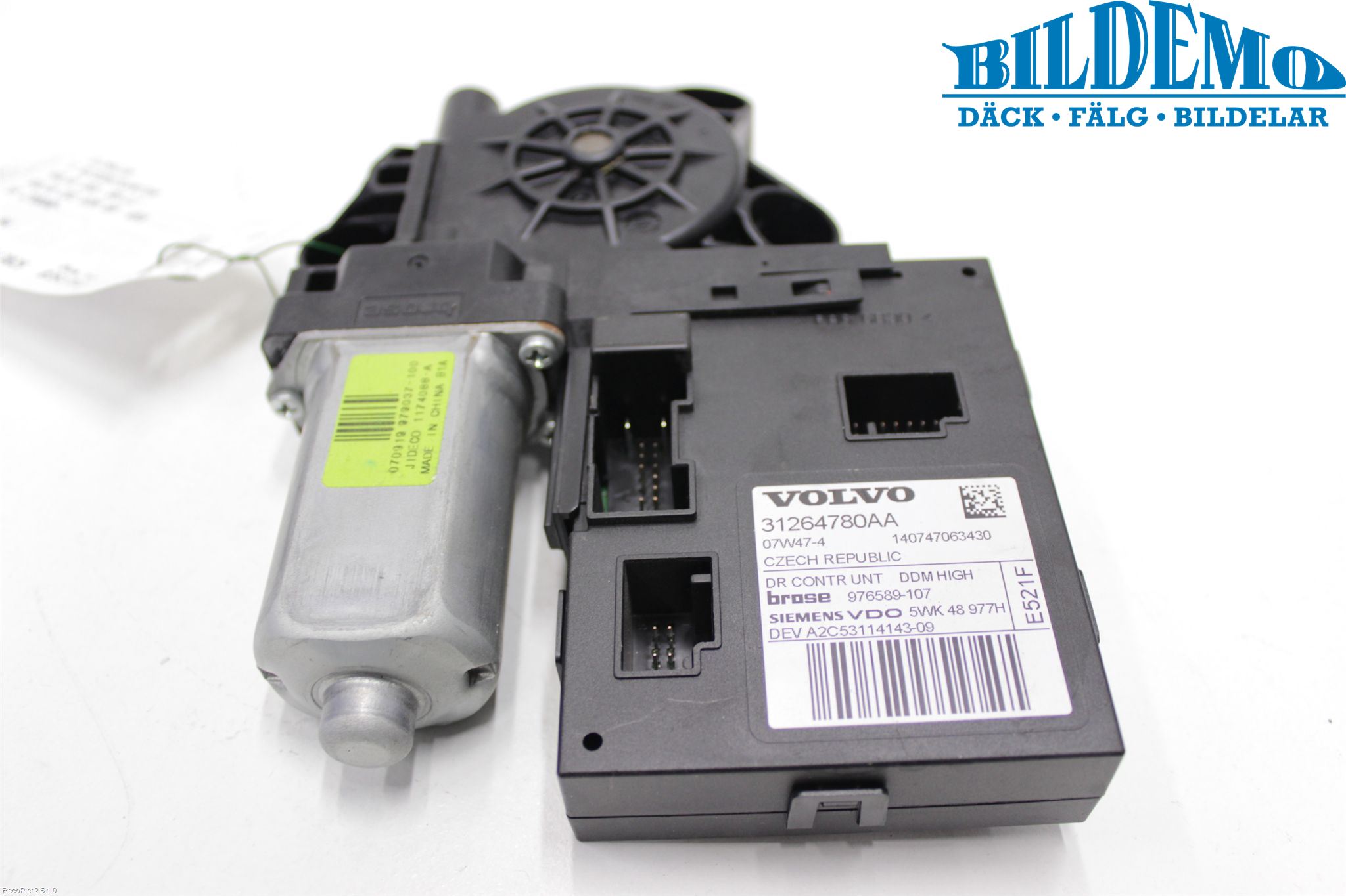 Volvo V50 08-12 Vindusheismotor