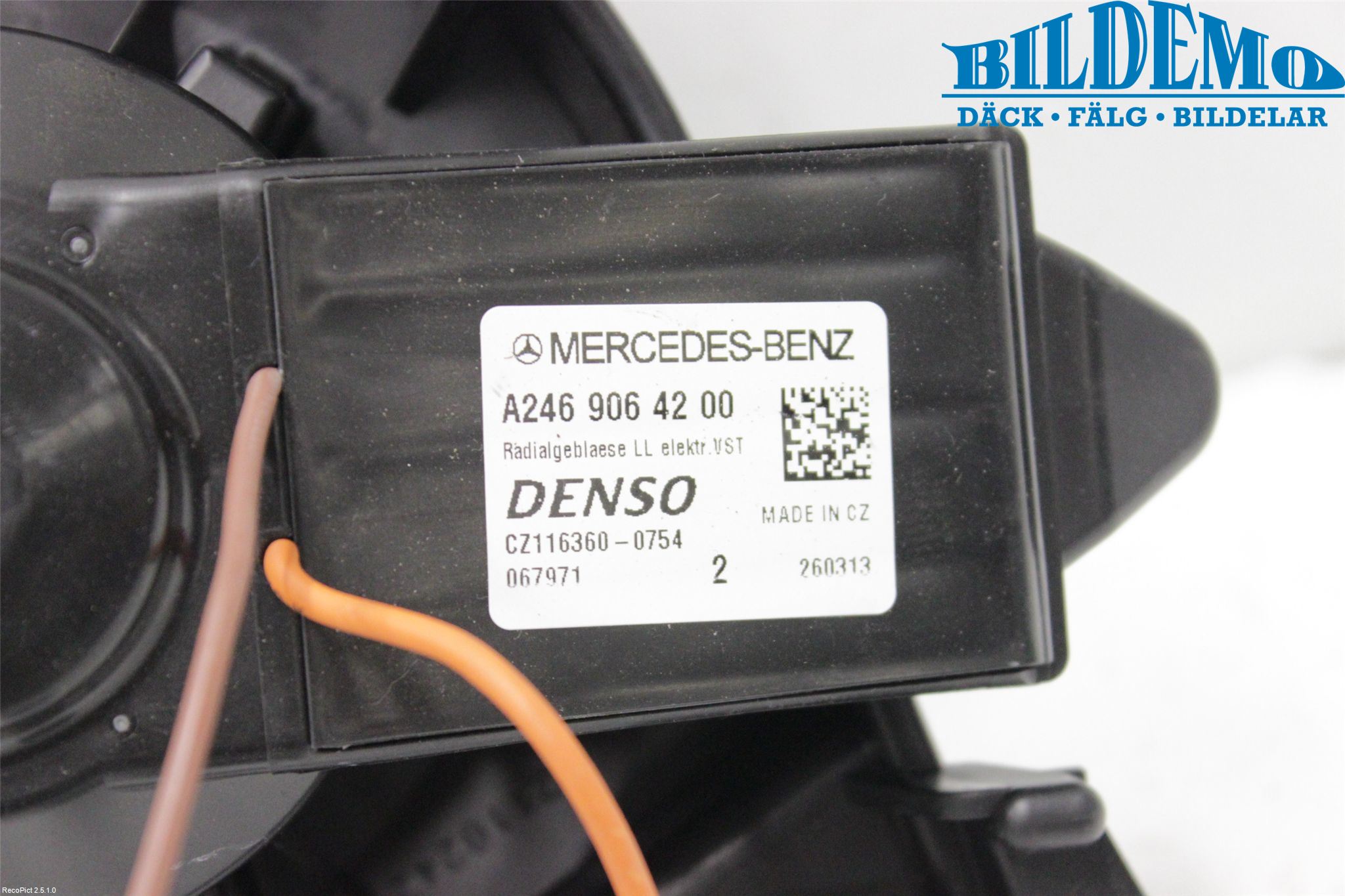 Mercedes-Benz MB A-KLASS (W176) 13-18 Varmeapparat Viftemotor