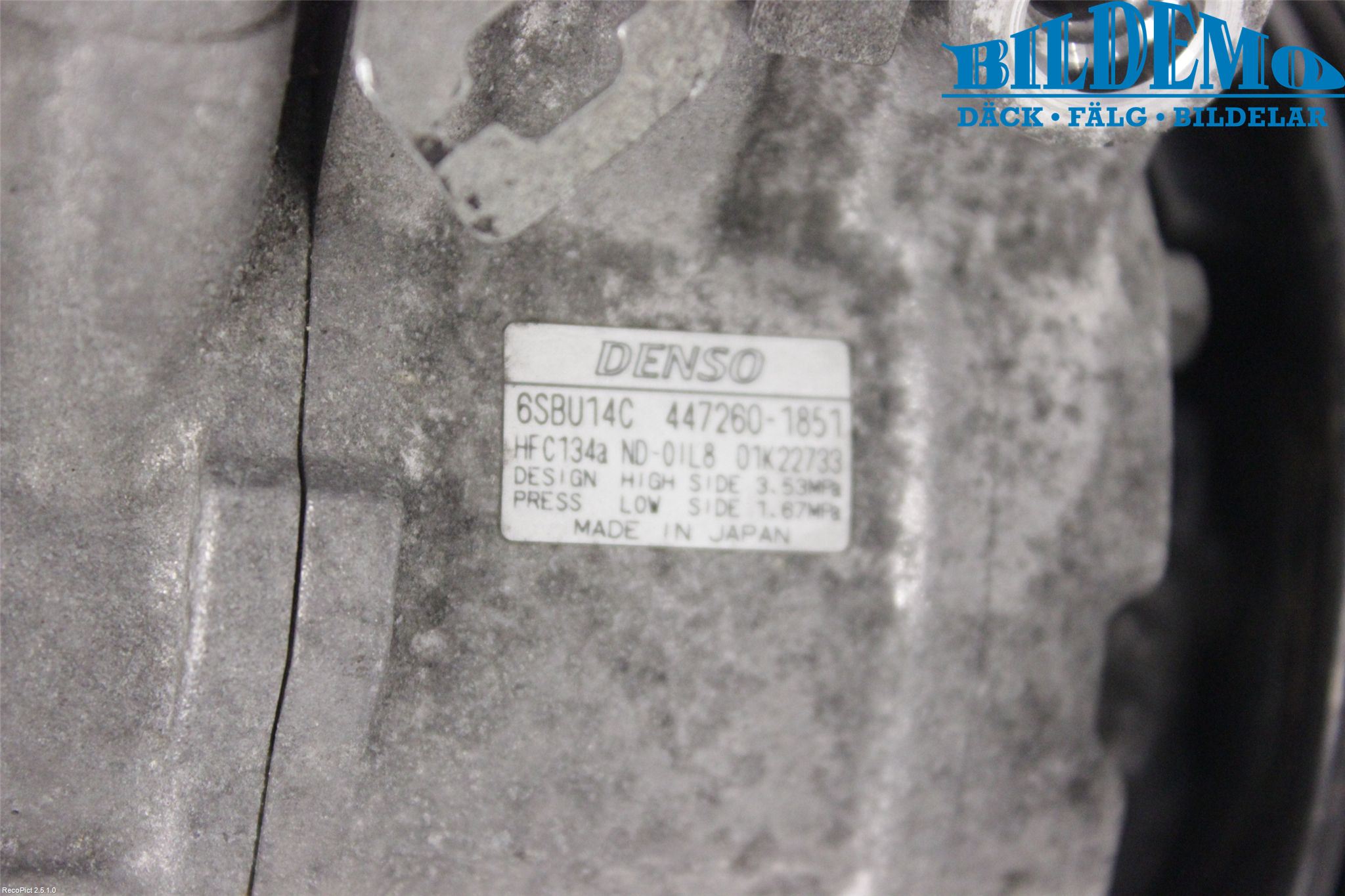 BMW 1 E87/81 5D/3D 03-11 Varme Ac Kompressor