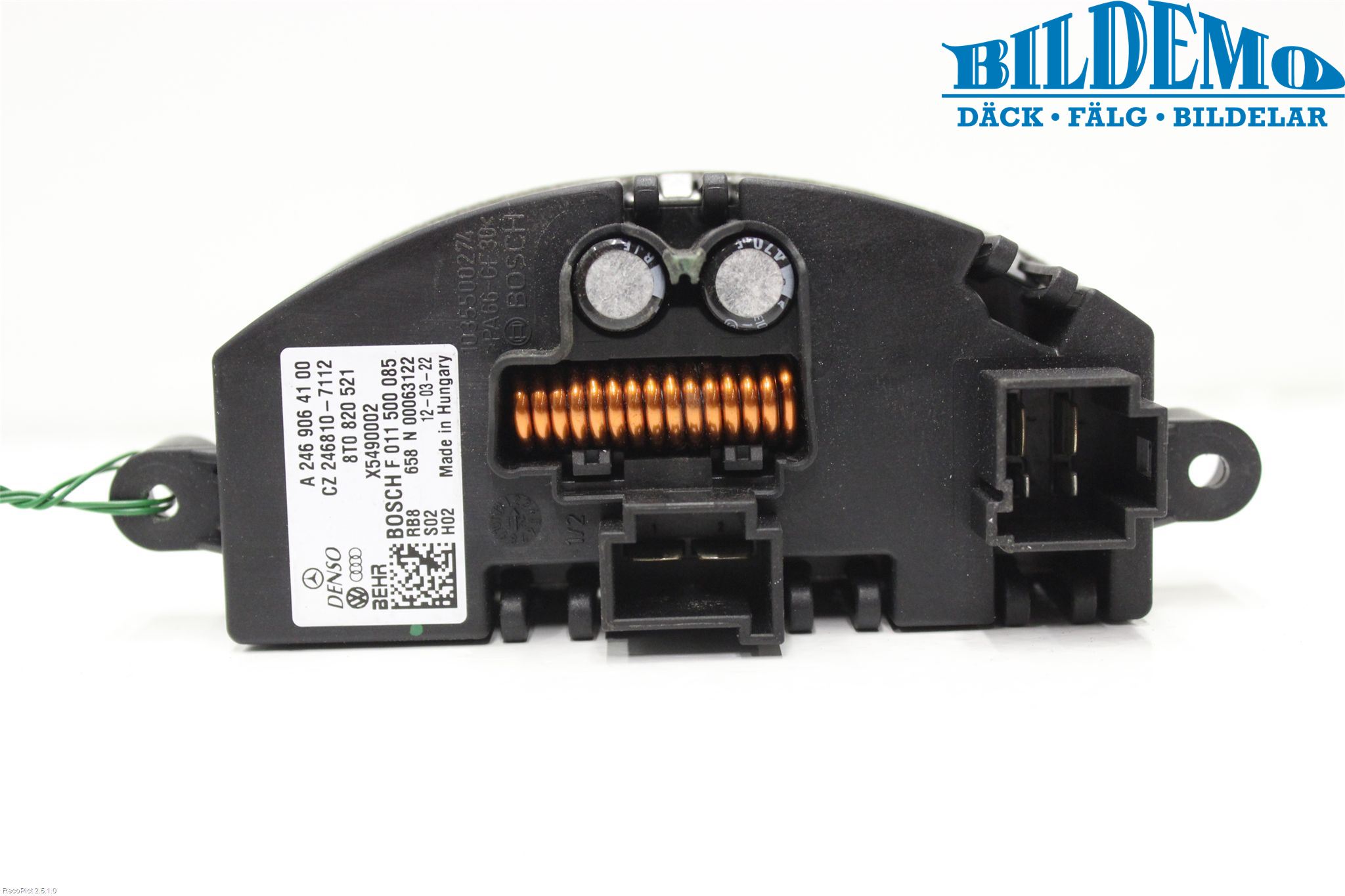 Mercedes-Benz MB B-KLASS (W246/W242) 12-19 Varmeapparat Viftemotstand