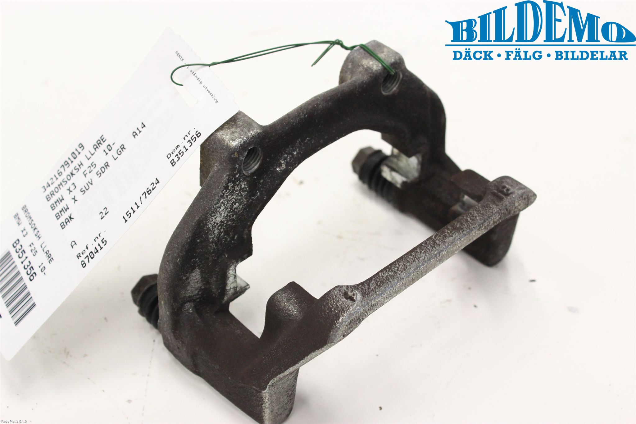 BMW X3 F25 10-17 Bremsecaliper Feste Holder