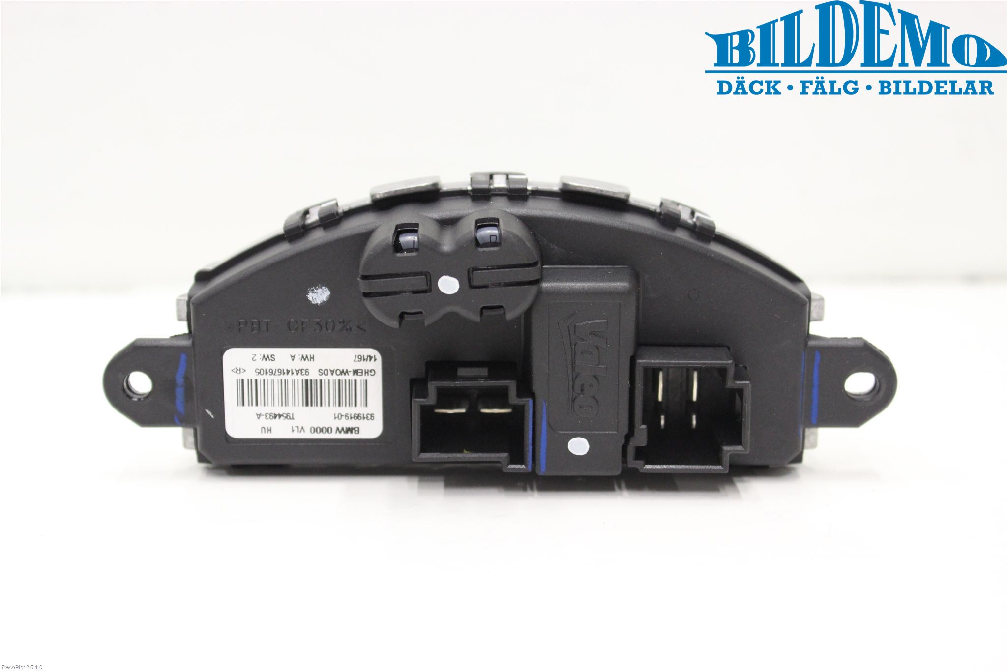 BMW 3 F30/F31/F80 12-19 Varmeapparat Viftemotstand