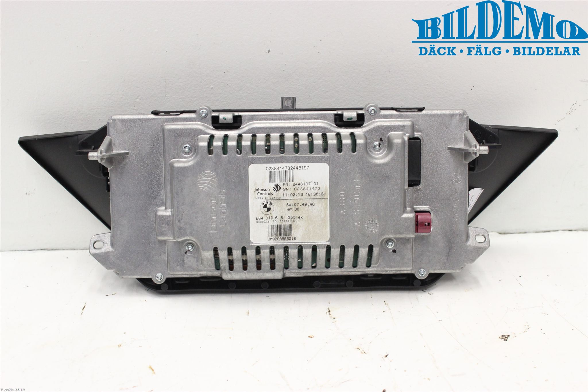 BMW X1 E84 10-15 Instr Skjerm Dvd-Gps-Ac-Tlf