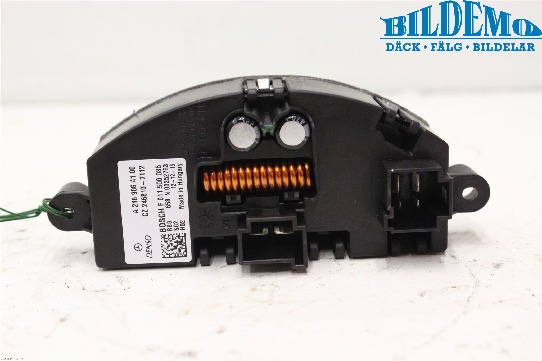 Mercedes-Benz MB B-KLASS (W246/W242) 12-19 Varmeapparat Viftemotstand