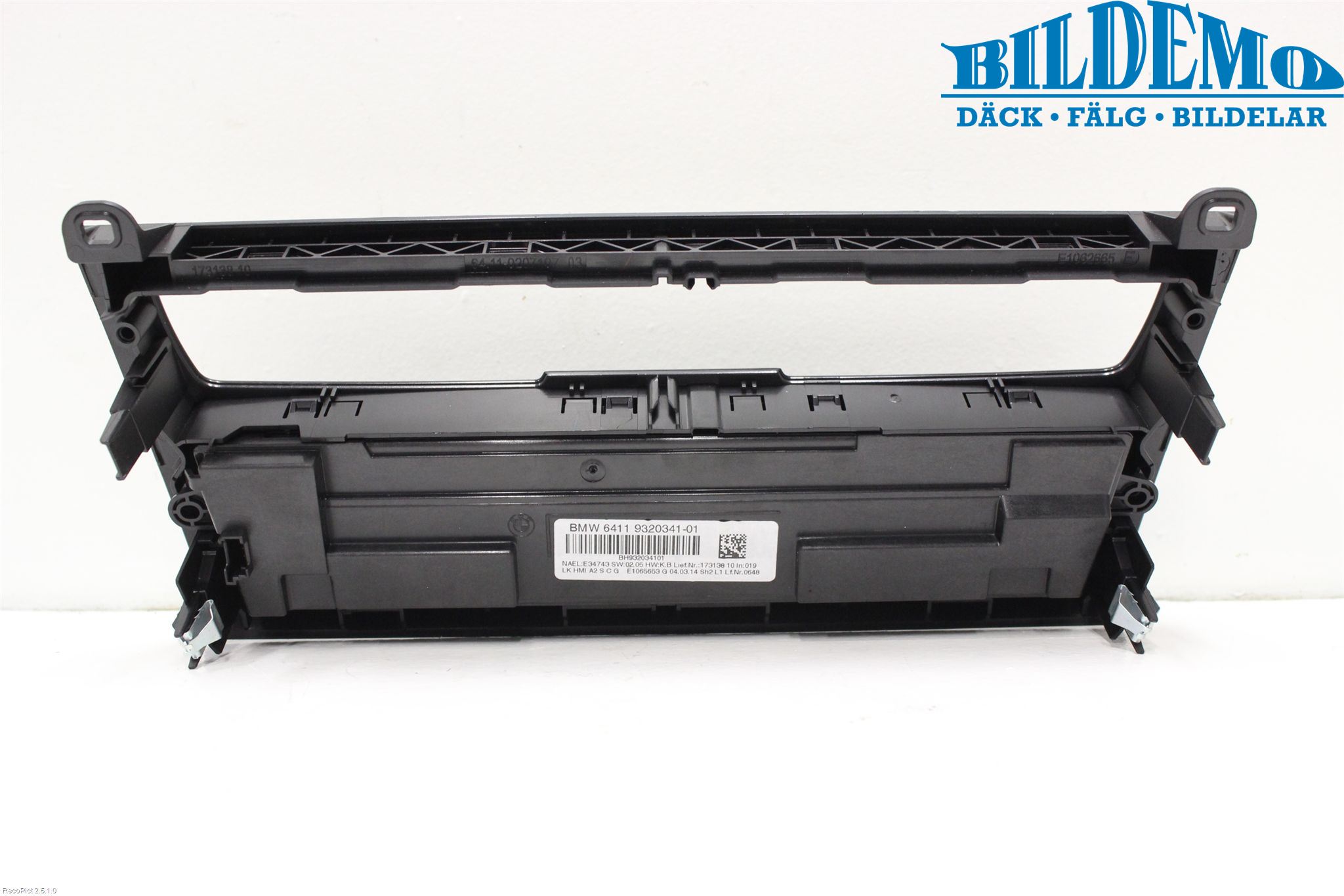 BMW 1 F20/F21 11-19 Varme Ac Betjening-Display