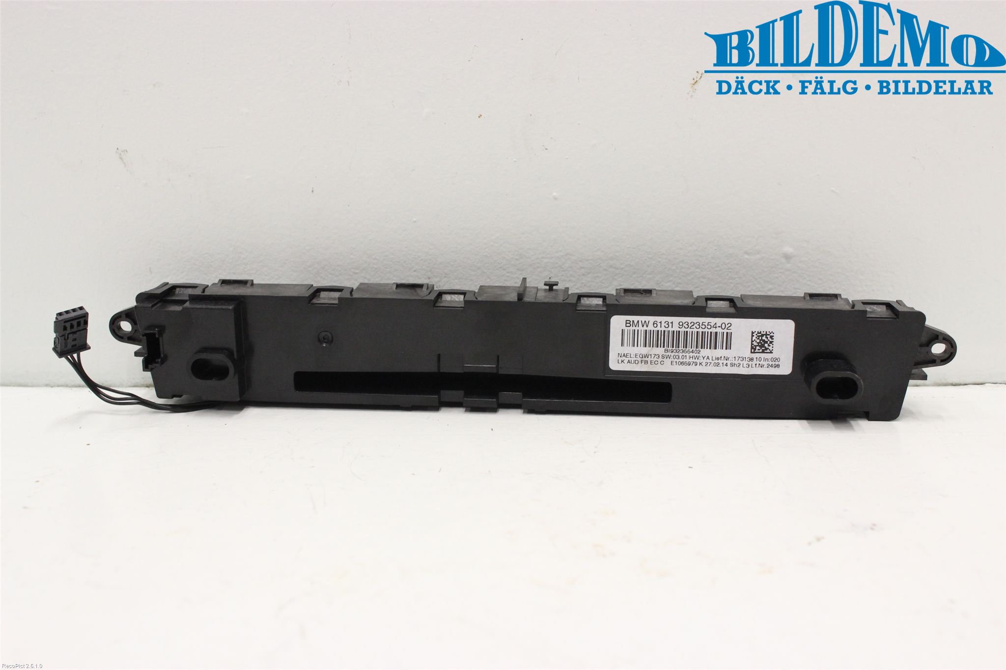 BMW 1 F20/F21 11-19 Stereo Radio Med Cd