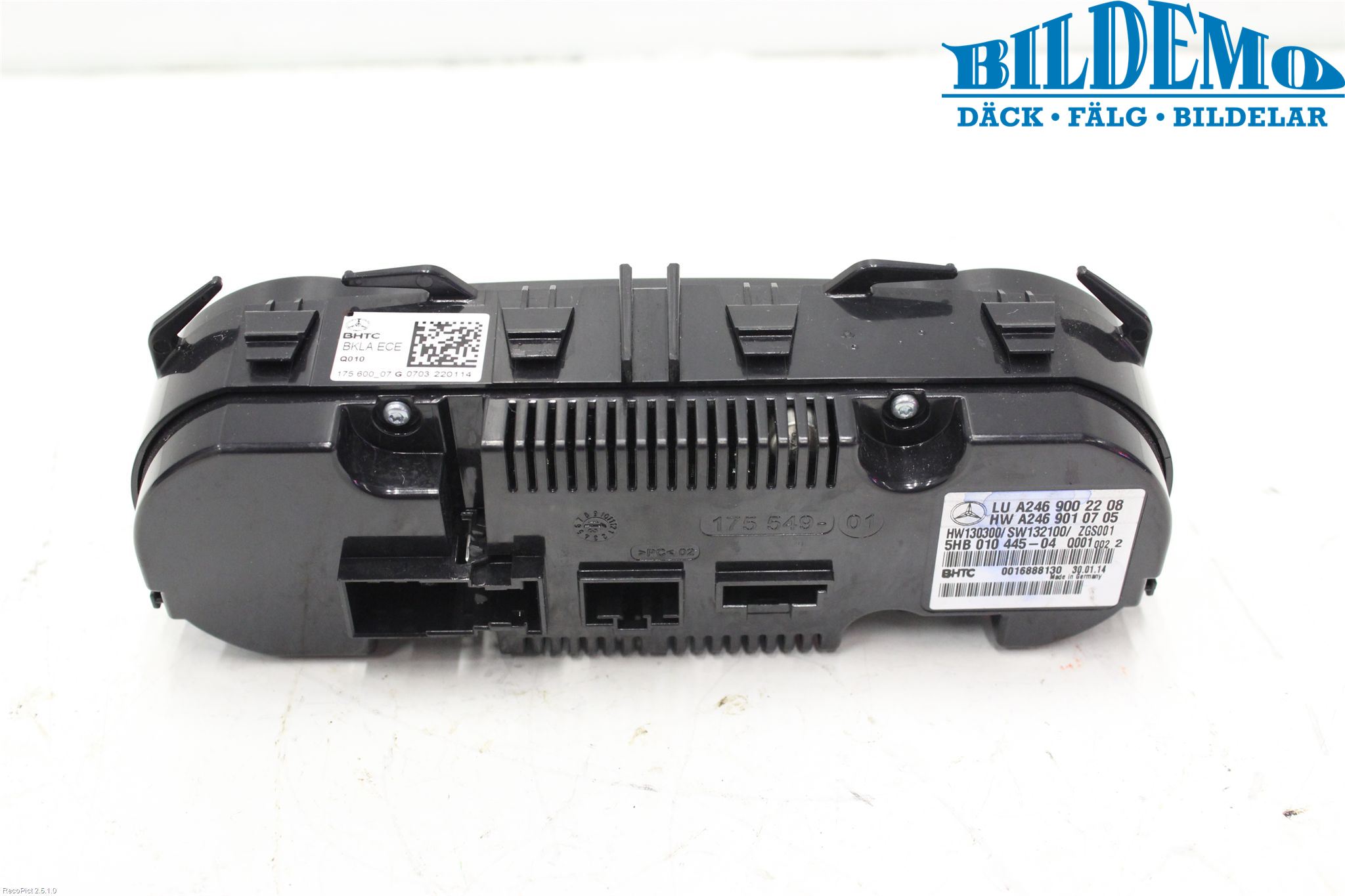 Mercedes-Benz MB E-KLASS (W212) 09-16 Varme Ac Betjening-Display