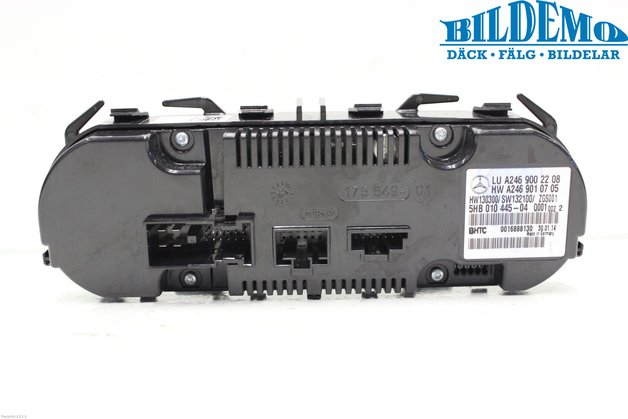 Mercedes-Benz MB E-KLASS (W212) 09-16 Varme Ac Betjening-Display