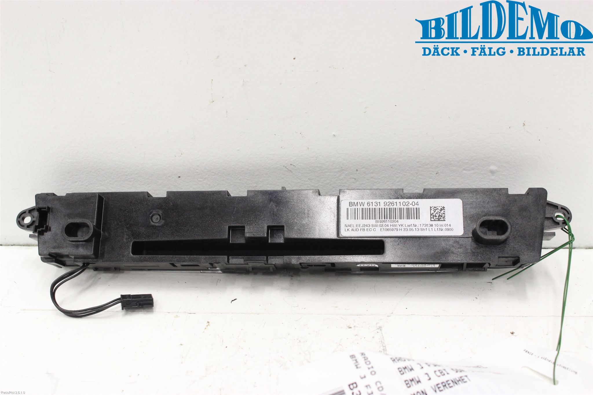 BMW 3 F30/F31/F80 12-19 Stereo Radio Med Cd