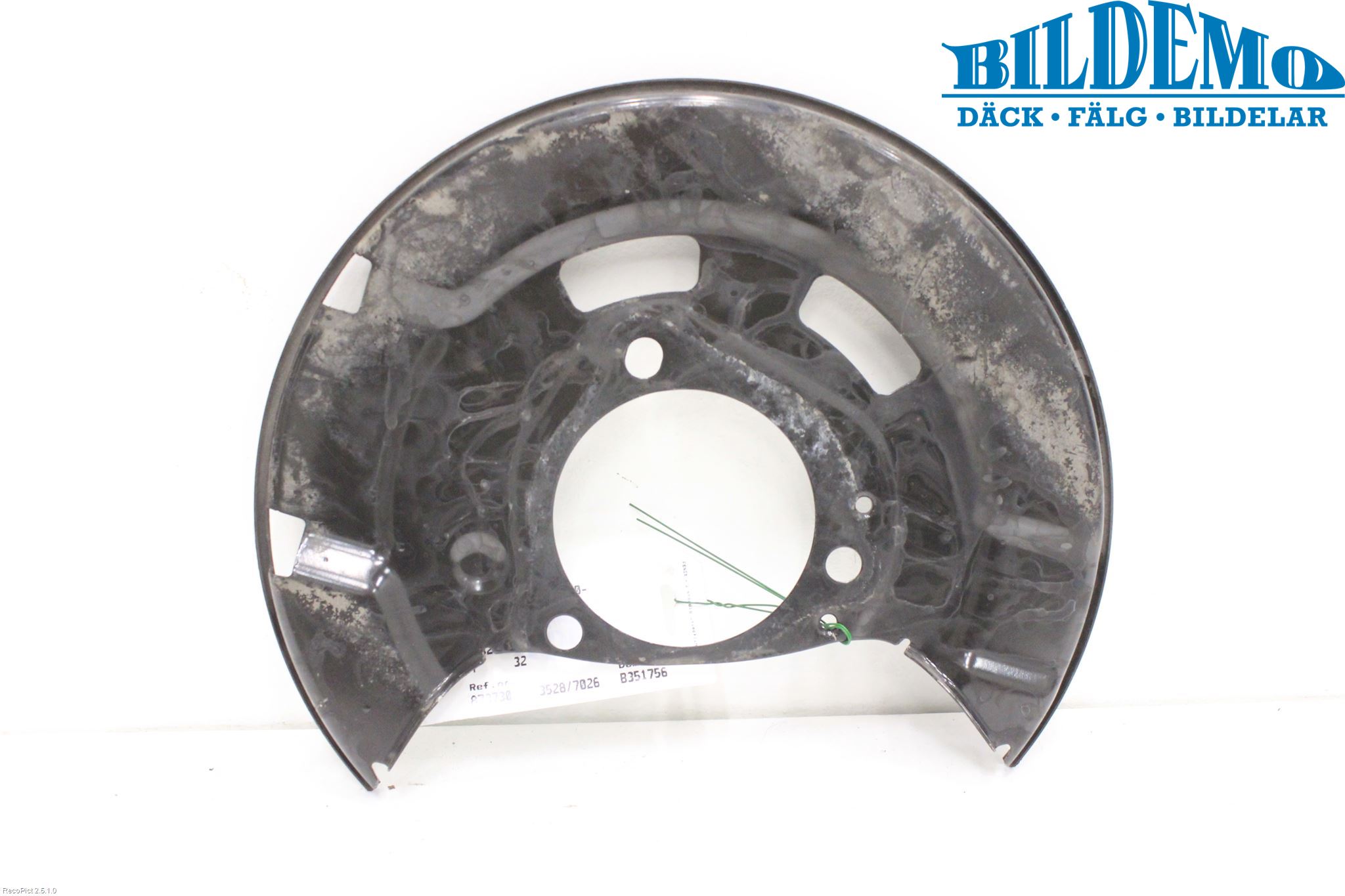 Opel ASTRA J 10-15 Bremseskjold Foran