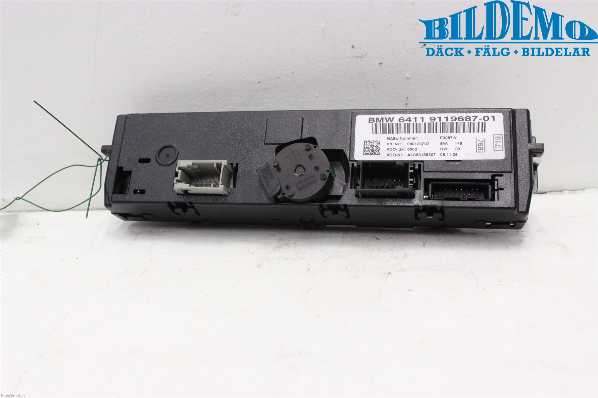 BMW 3 E92/93 Coupé/Cab 05-14 Varme Ac Betjening-Display